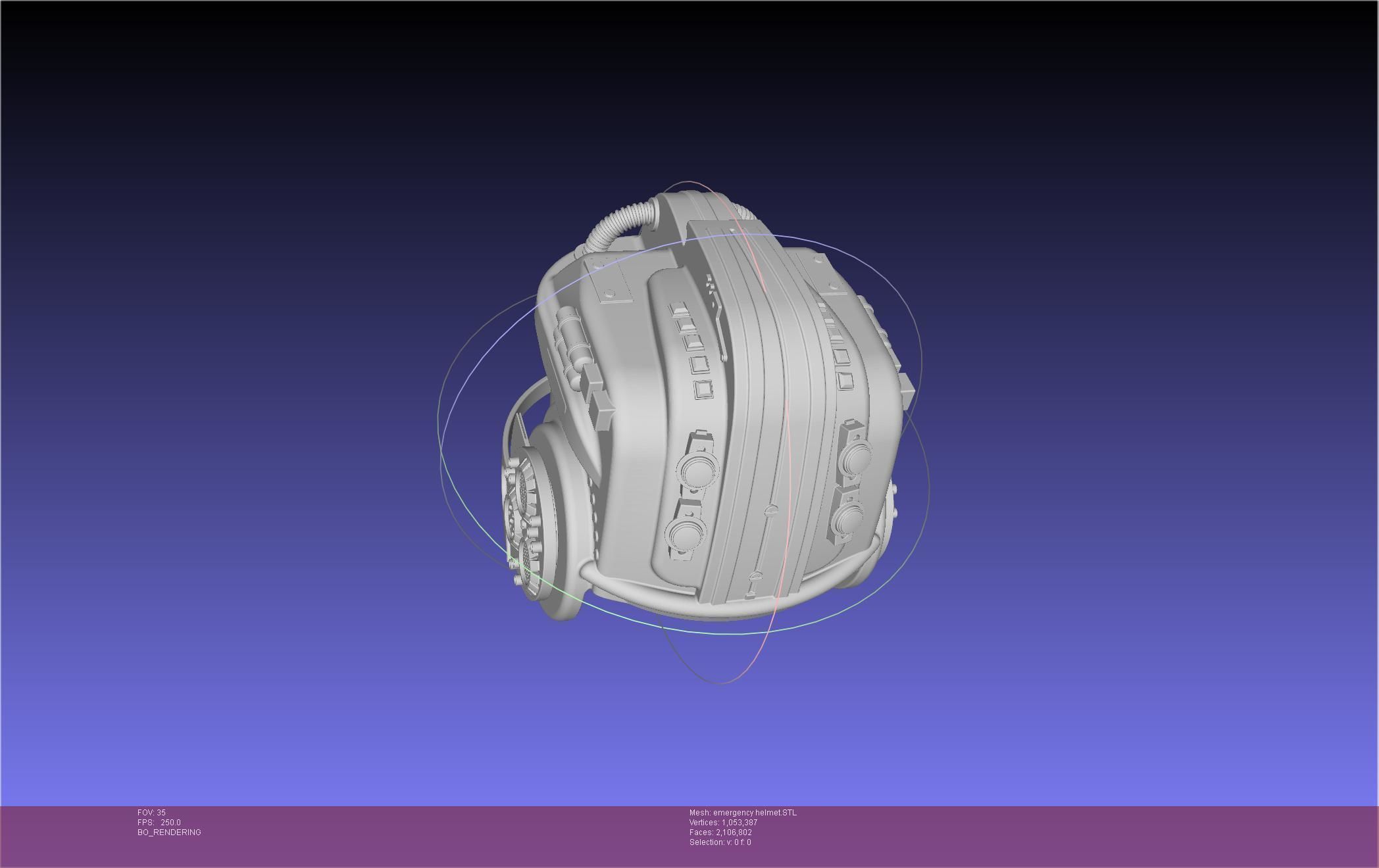 Alien Nostromo Emergency Helmet Printable Assembly 3D print model_10