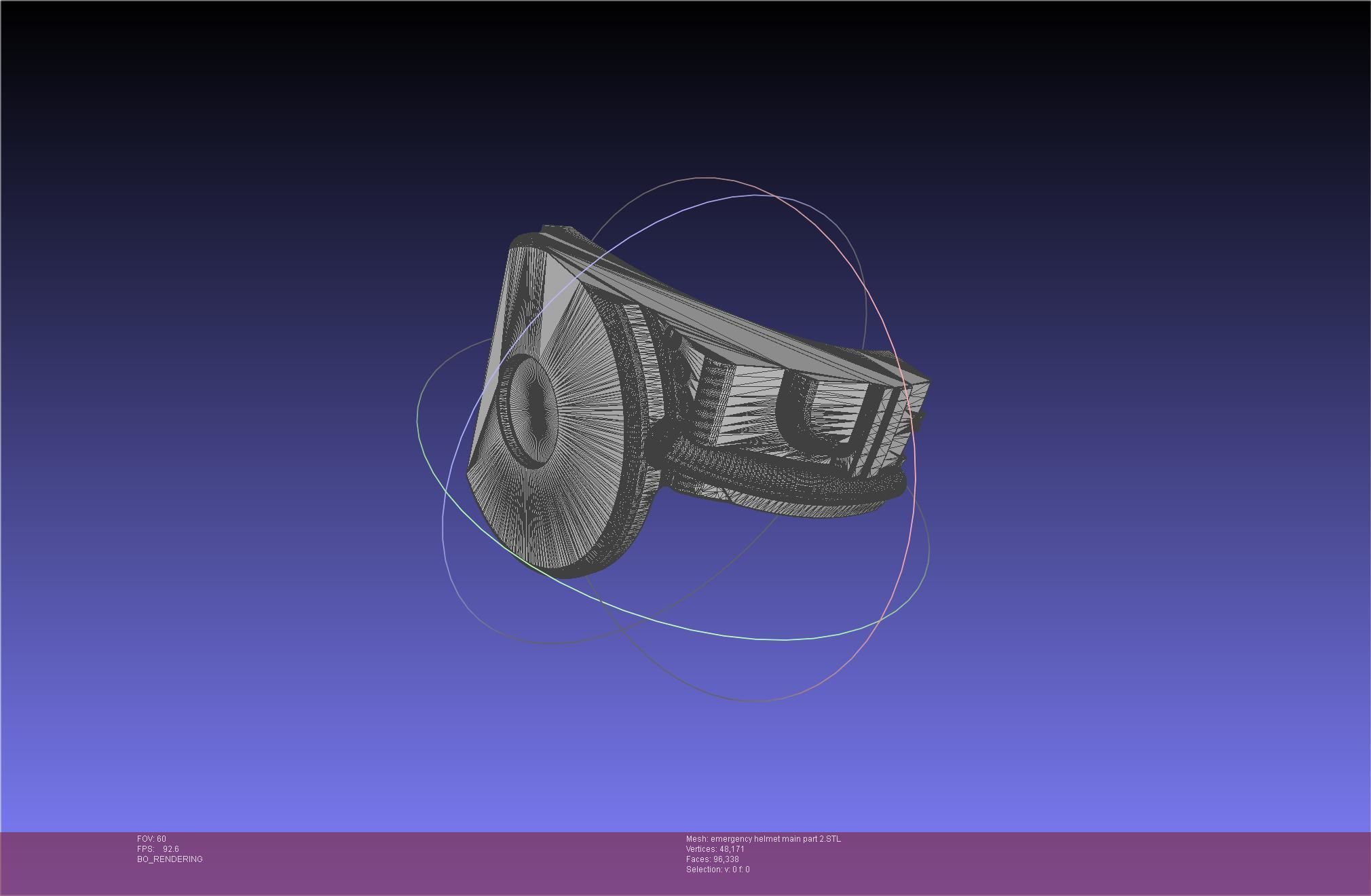 Alien Nostromo Emergency Helmet Printable Assembly 3D print model_111