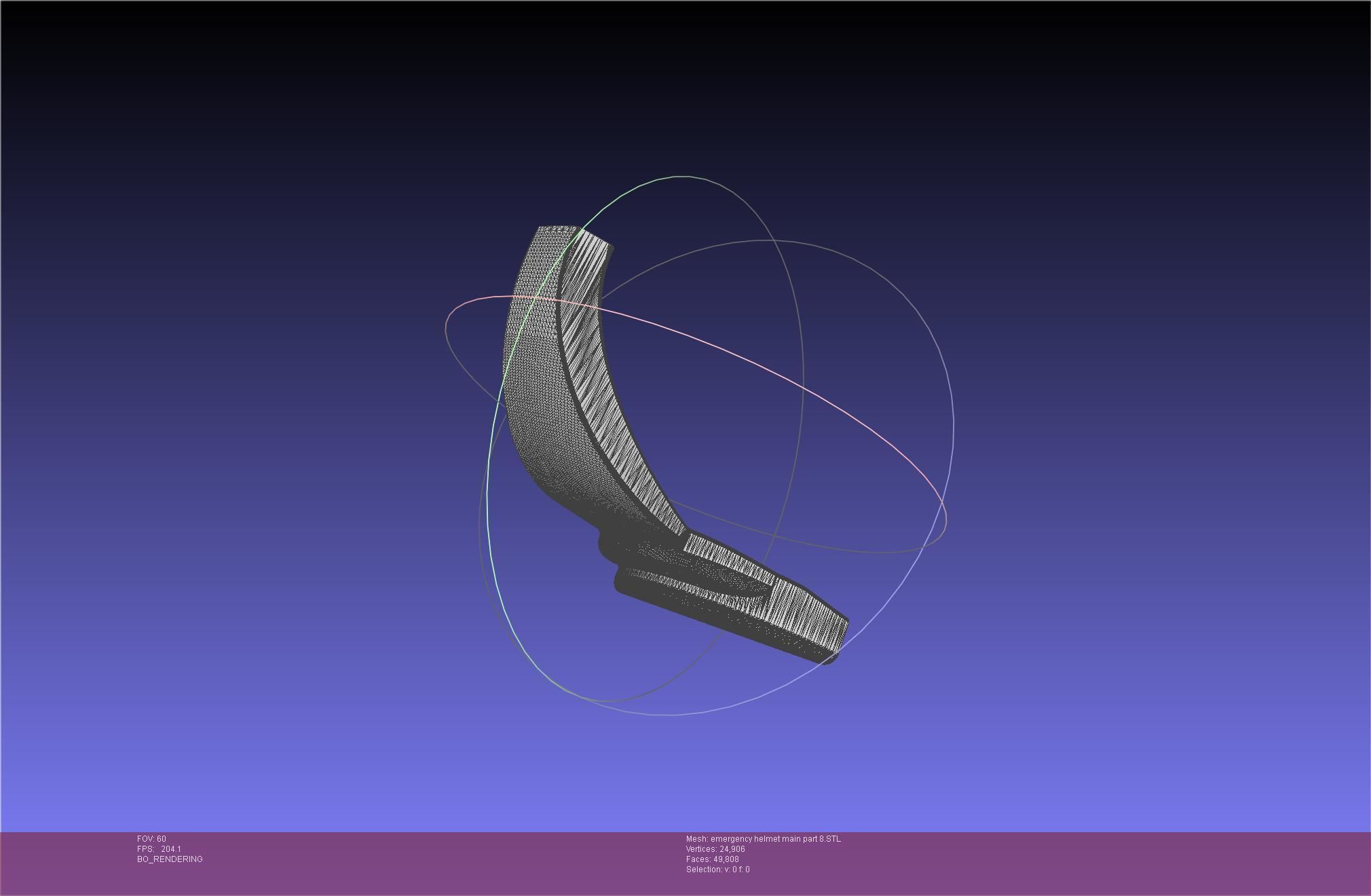 Alien Nostromo Emergency Helmet Printable Assembly 3D print model_85