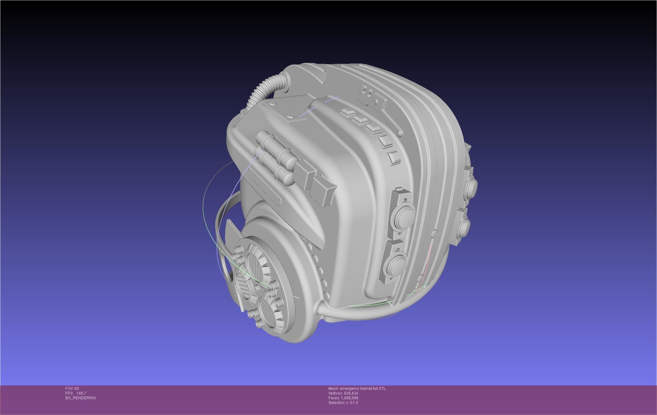 Alien Nostromo Emergency Helmet Printable Assembly 3D print model_128