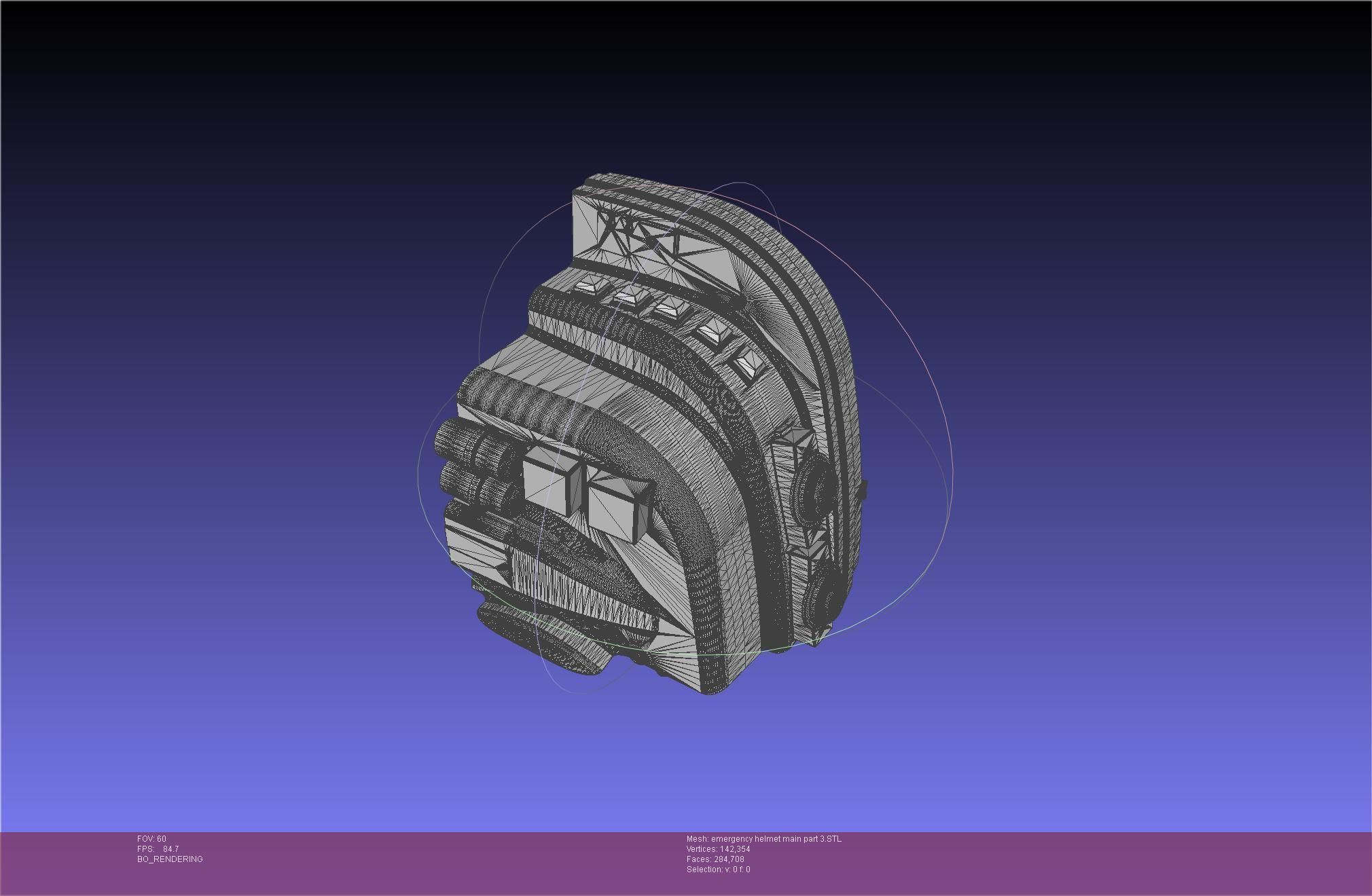 Alien Nostromo Emergency Helmet Printable Assembly 3D print model_105