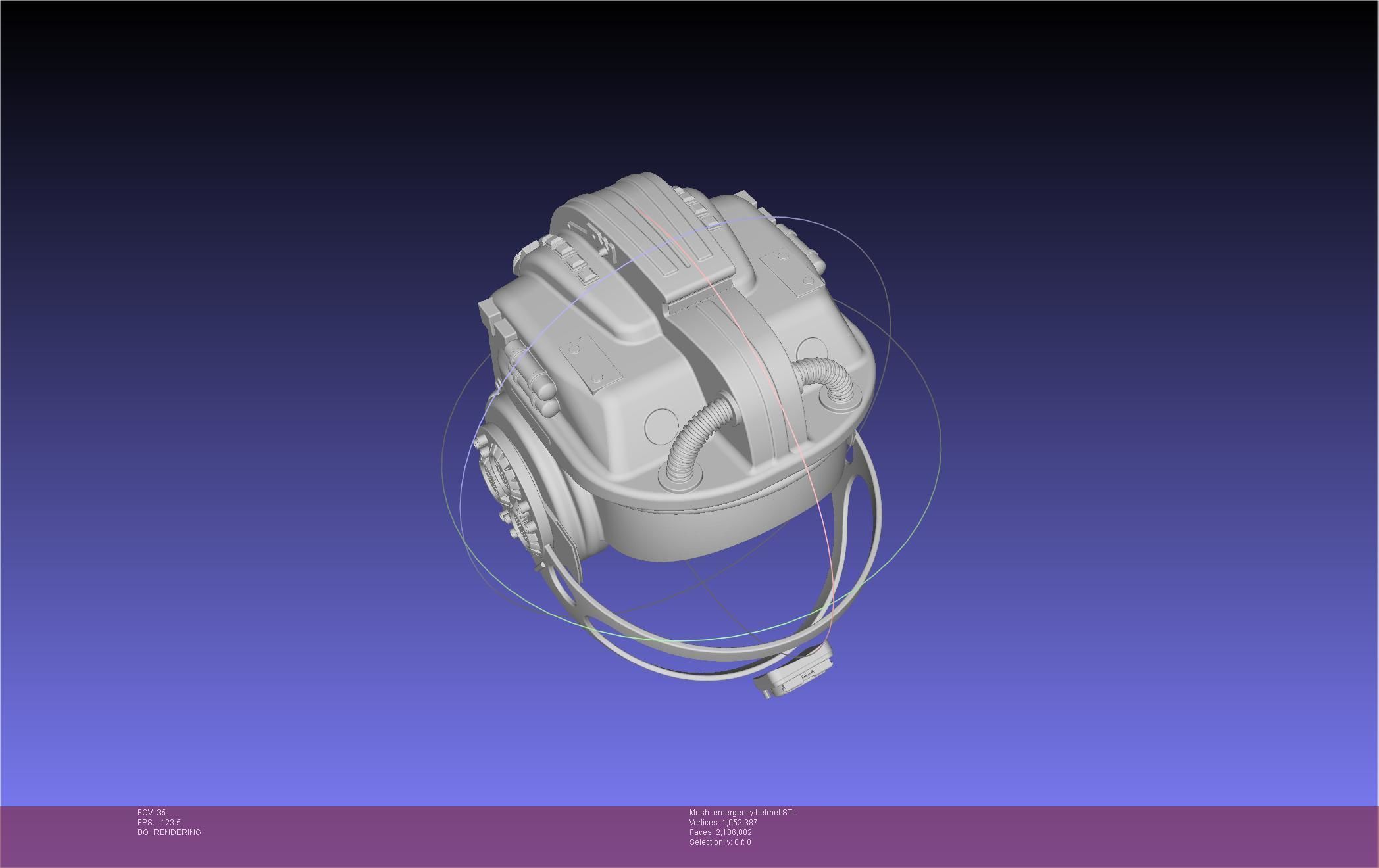 Alien Nostromo Emergency Helmet Printable Assembly 3D print model_8
