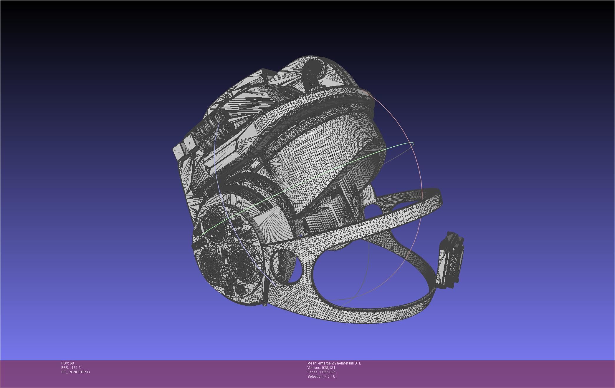Alien Nostromo Emergency Helmet Printable Assembly 3D print model_125