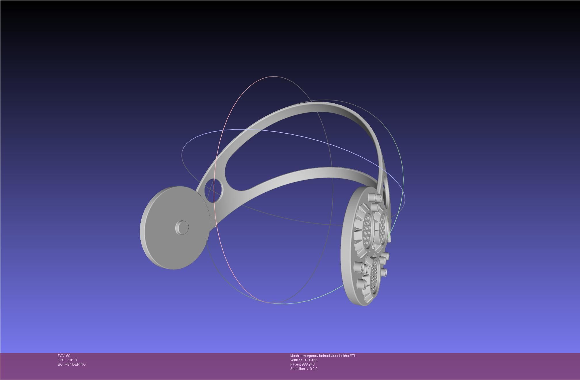 Alien Nostromo Emergency Helmet Printable Assembly 3D print model_45