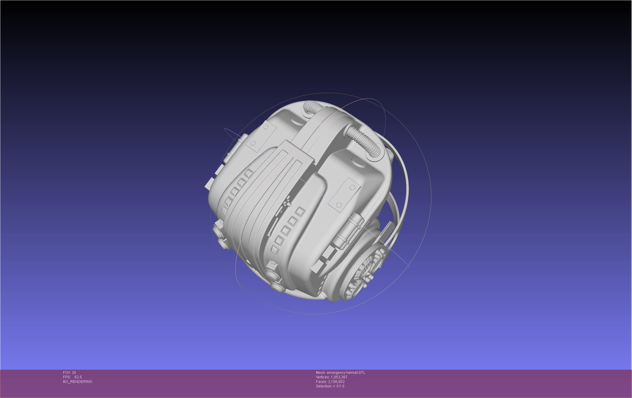 Alien Nostromo Emergency Helmet Printable Assembly 3D print model_25