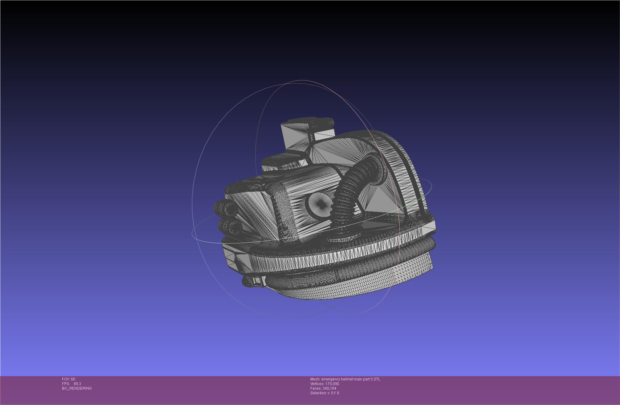 Alien Nostromo Emergency Helmet Printable Assembly 3D print model_99