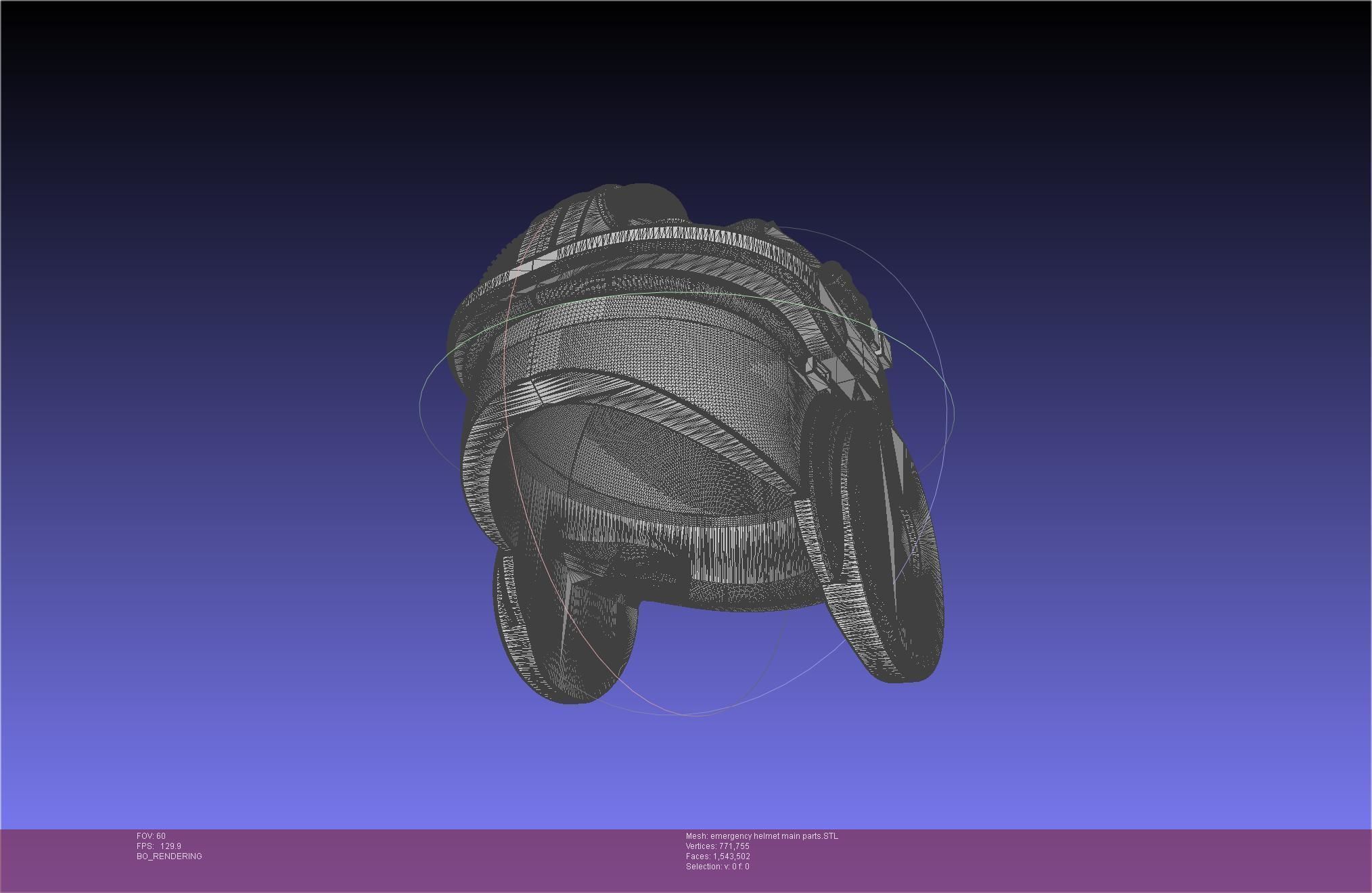 Alien Nostromo Emergency Helmet Printable Assembly 3D print model_79
