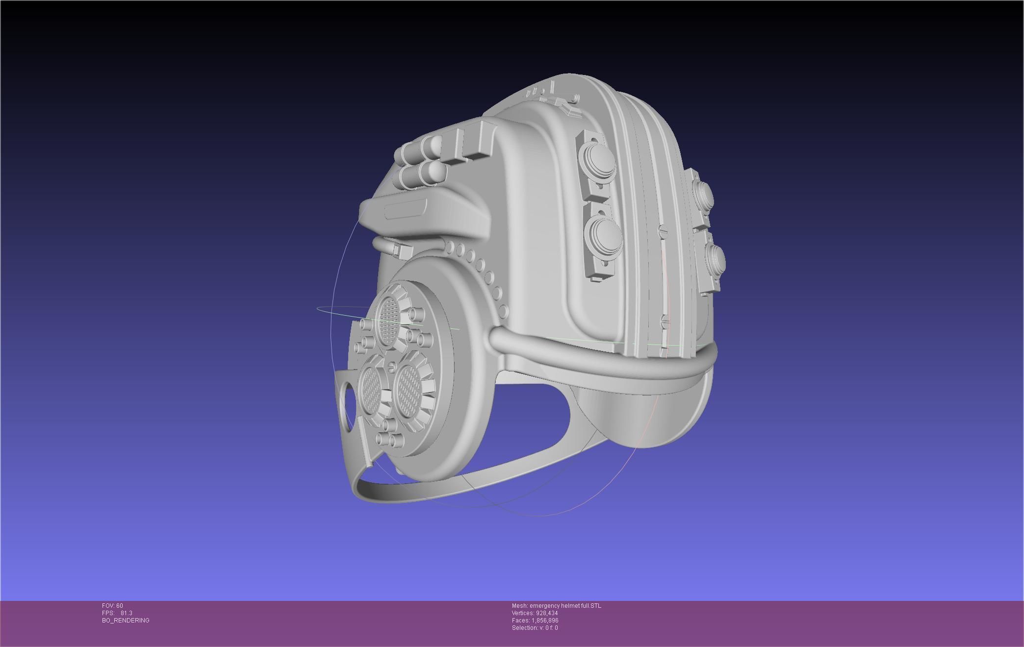 Alien Nostromo Emergency Helmet Printable Assembly 3D print model_119