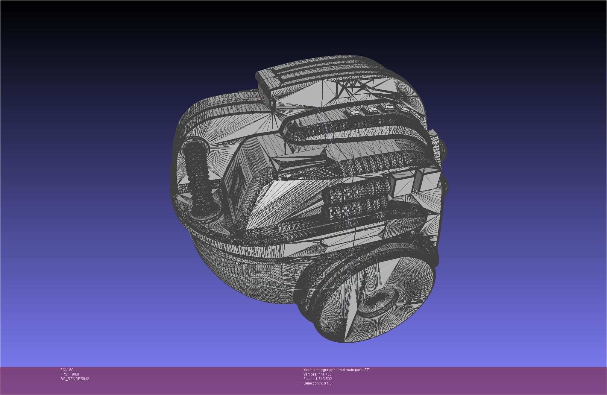 Alien Nostromo Emergency Helmet Printable Assembly 3D print model_81