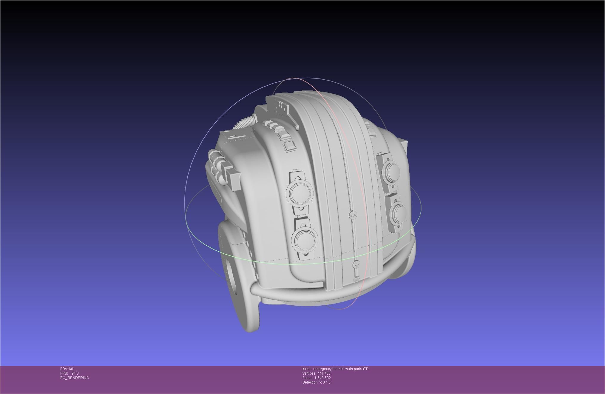 Alien Nostromo Emergency Helmet Printable Assembly 3D print model_77