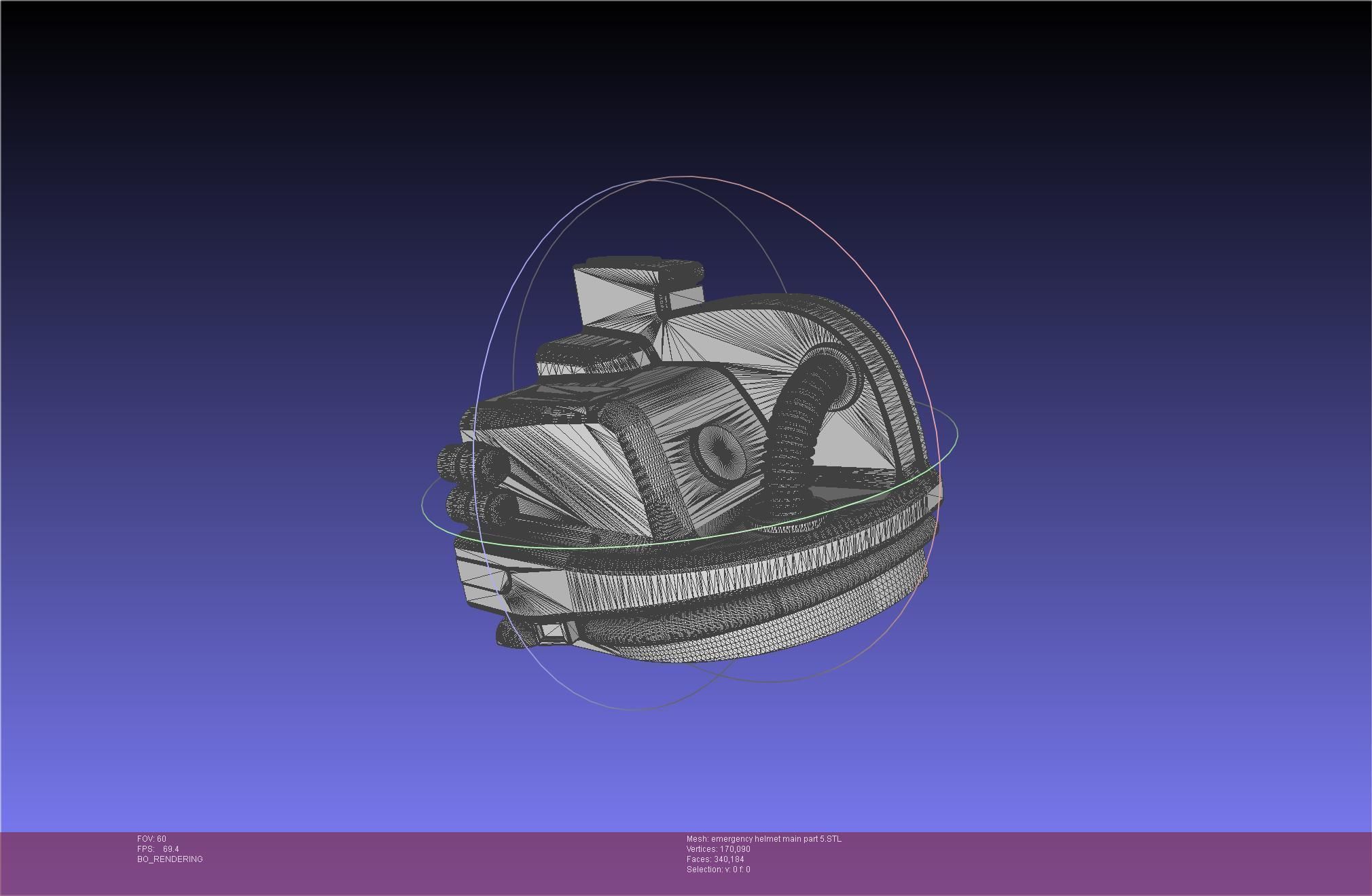 Alien Nostromo Emergency Helmet Printable Assembly 3D print model_98
