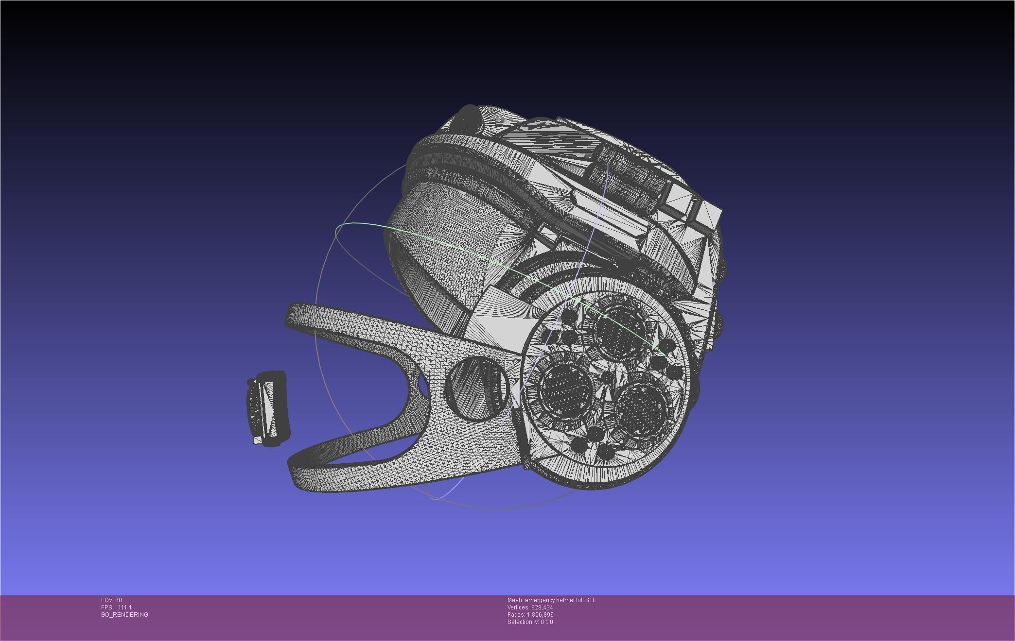 Alien Nostromo Emergency Helmet Printable Assembly 3D print model_135