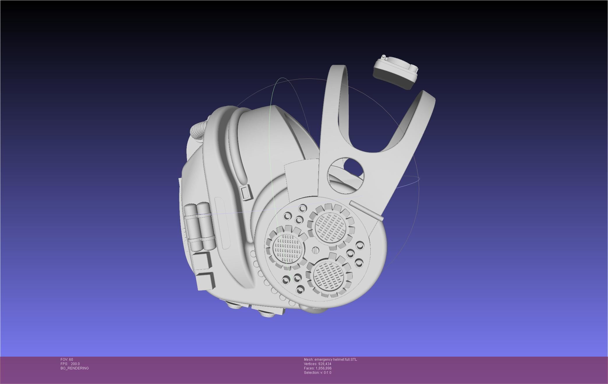 Alien Nostromo Emergency Helmet Printable Assembly 3D print model_143