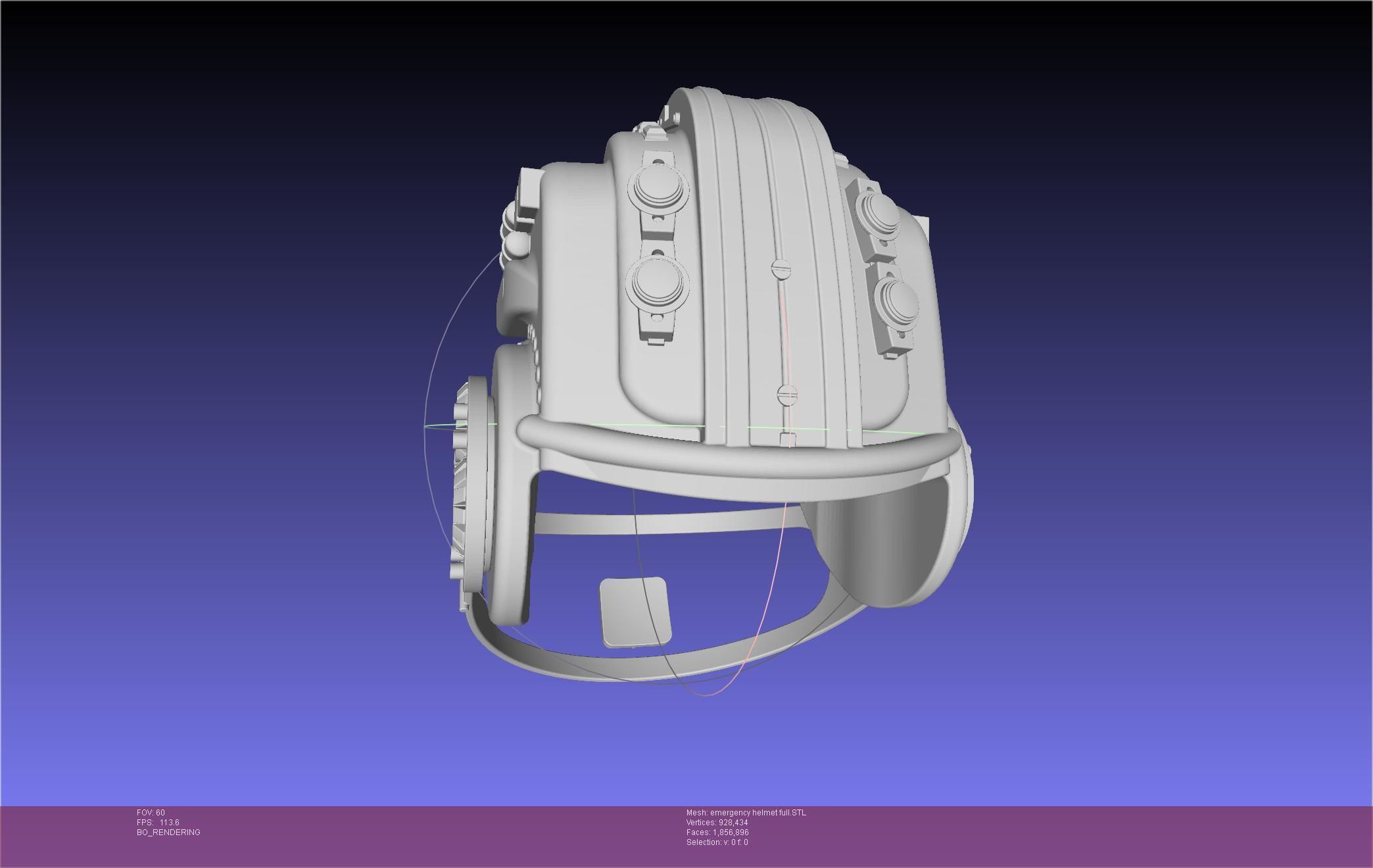 Alien Nostromo Emergency Helmet Printable Assembly 3D print model_117