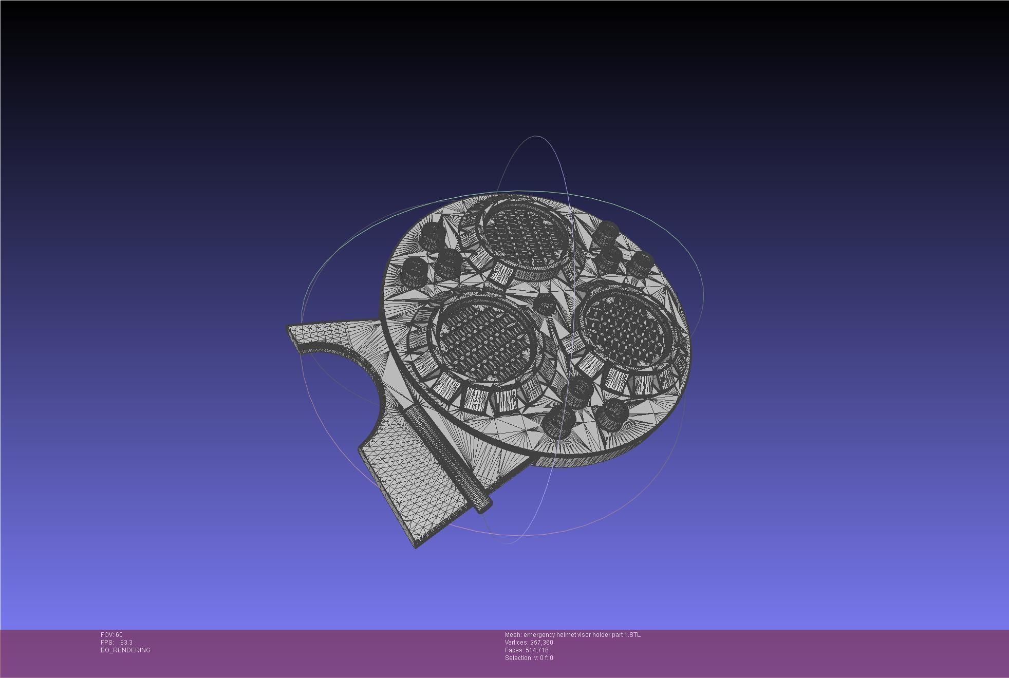 Alien Nostromo Emergency Helmet Printable Assembly 3D print model_64