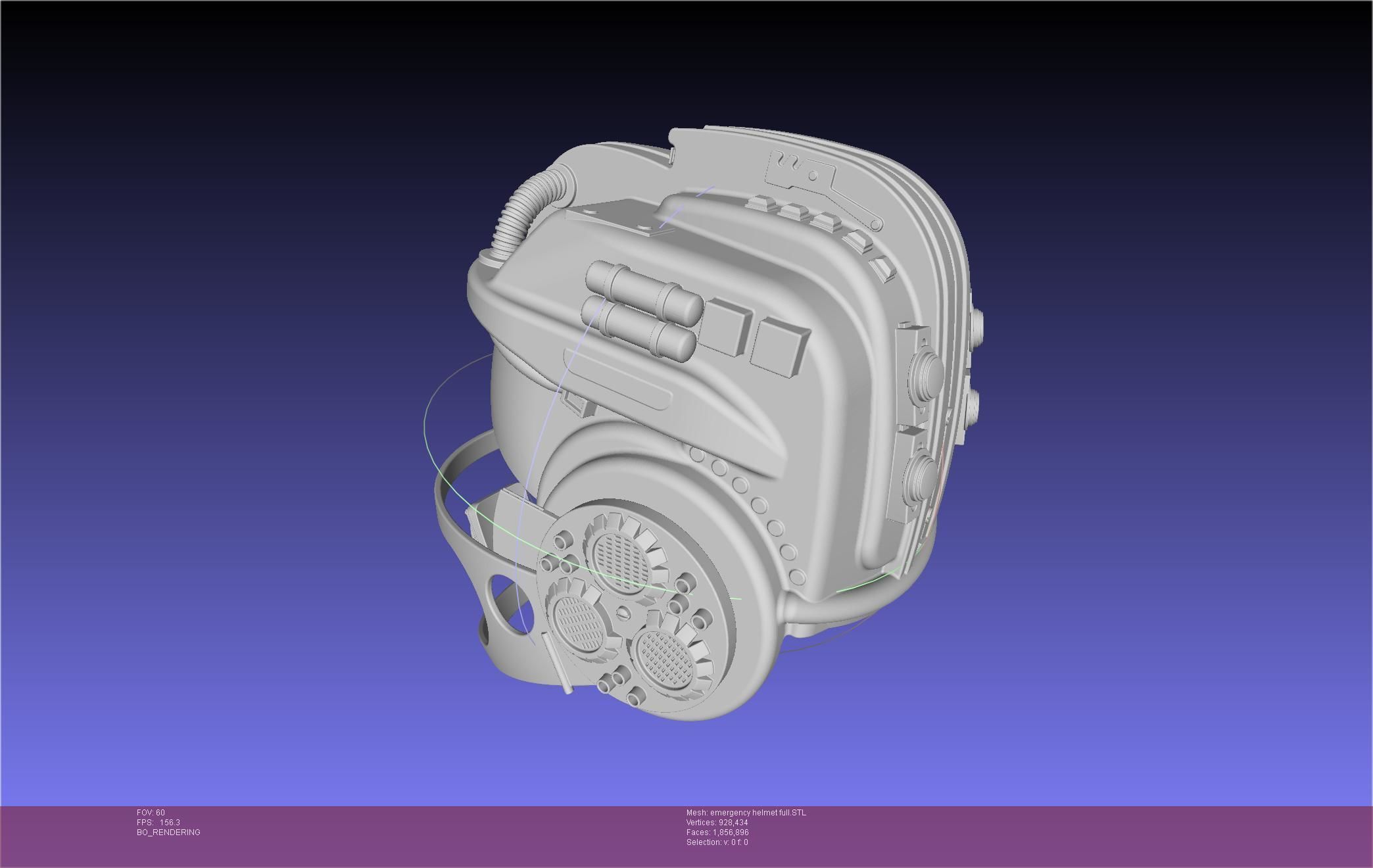 Alien Nostromo Emergency Helmet Printable Assembly 3D print model_120
