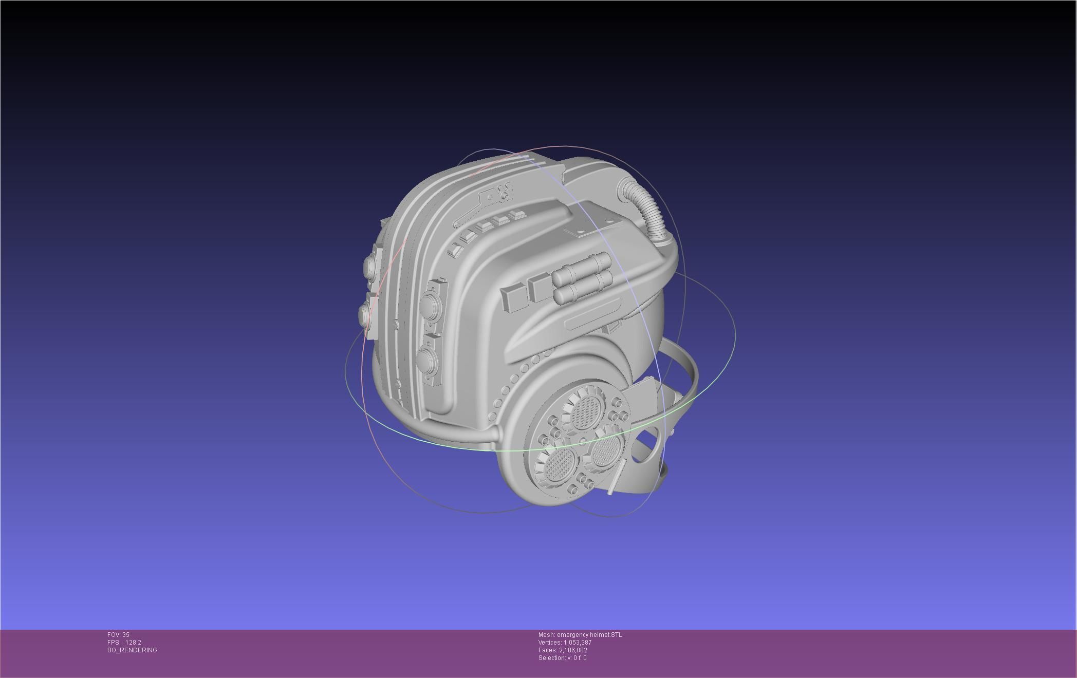 Alien Nostromo Emergency Helmet Printable Assembly 3D print model_37