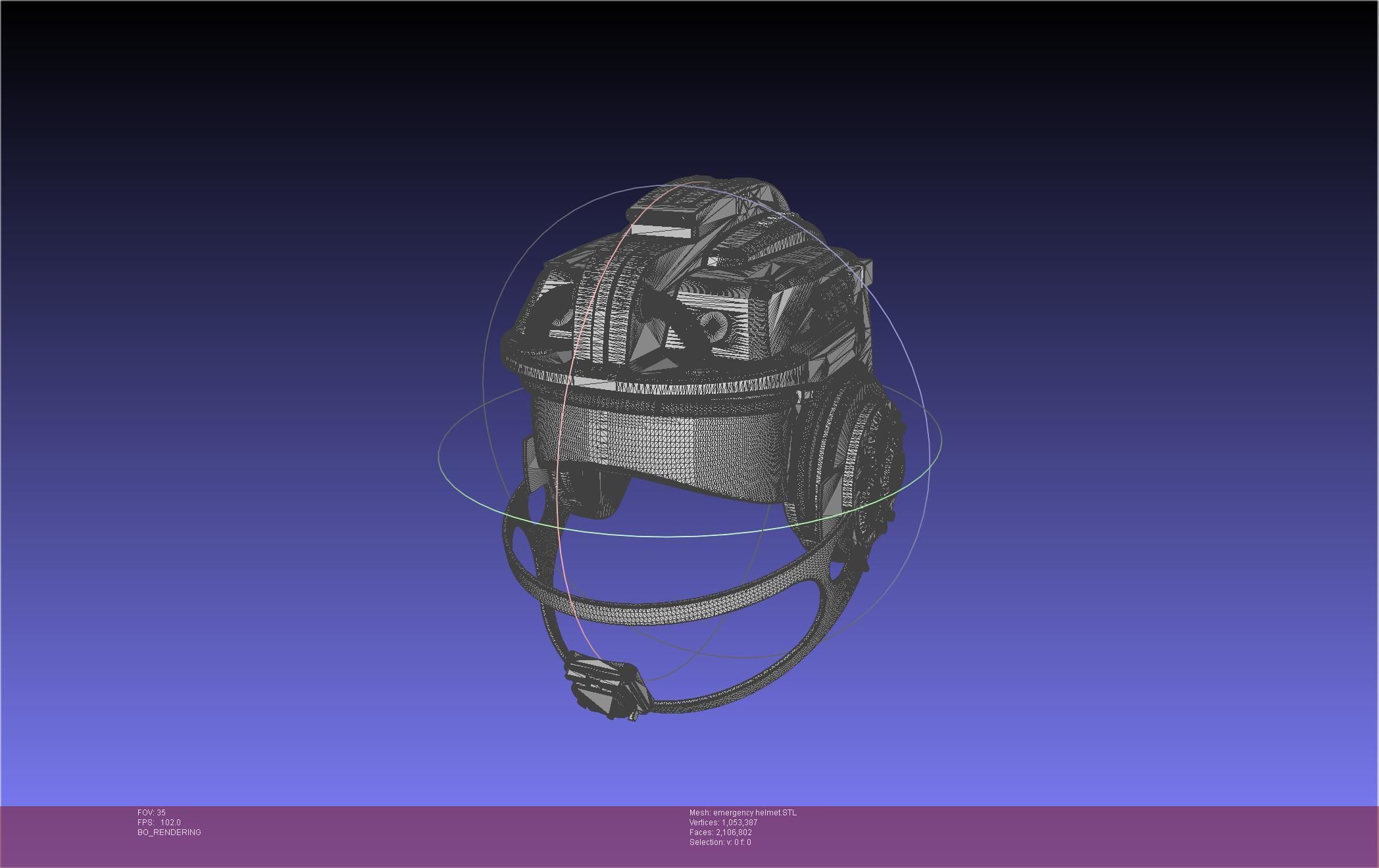 Alien Nostromo Emergency Helmet Printable Assembly 3D print model_35