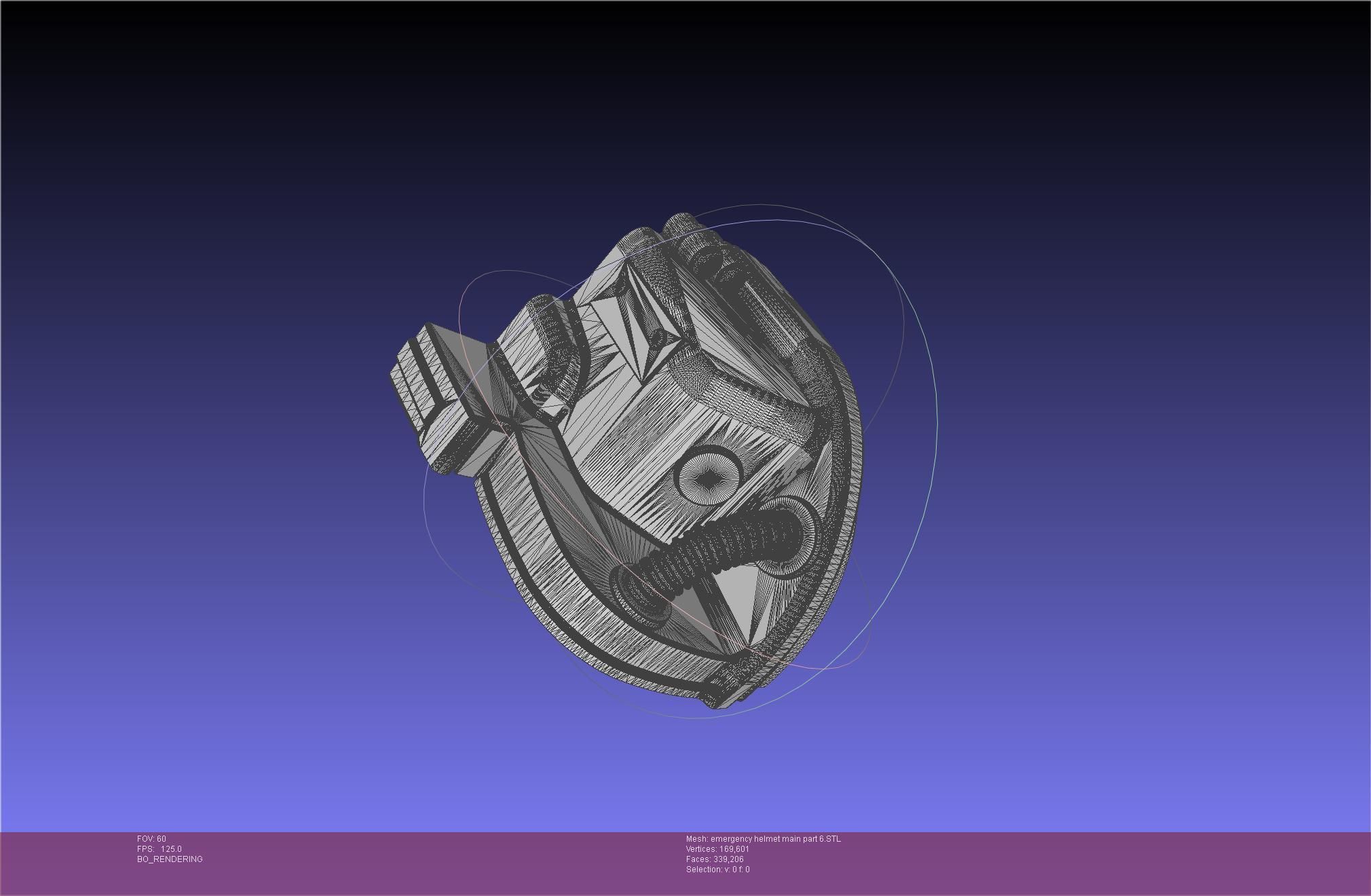 Alien Nostromo Emergency Helmet Printable Assembly 3D print model_93