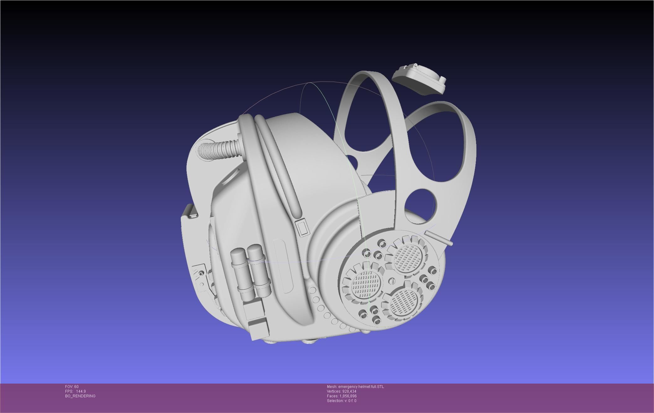 Alien Nostromo Emergency Helmet Printable Assembly 3D print model_142