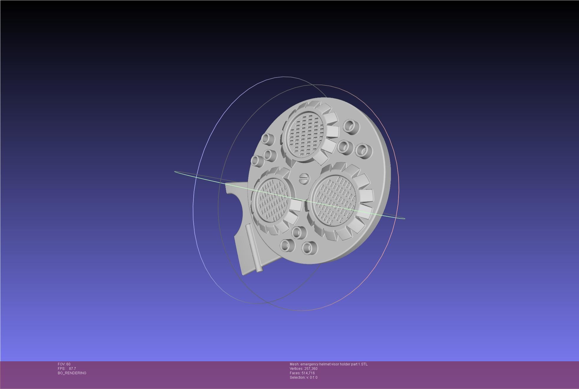 Alien Nostromo Emergency Helmet Printable Assembly 3D print model_62