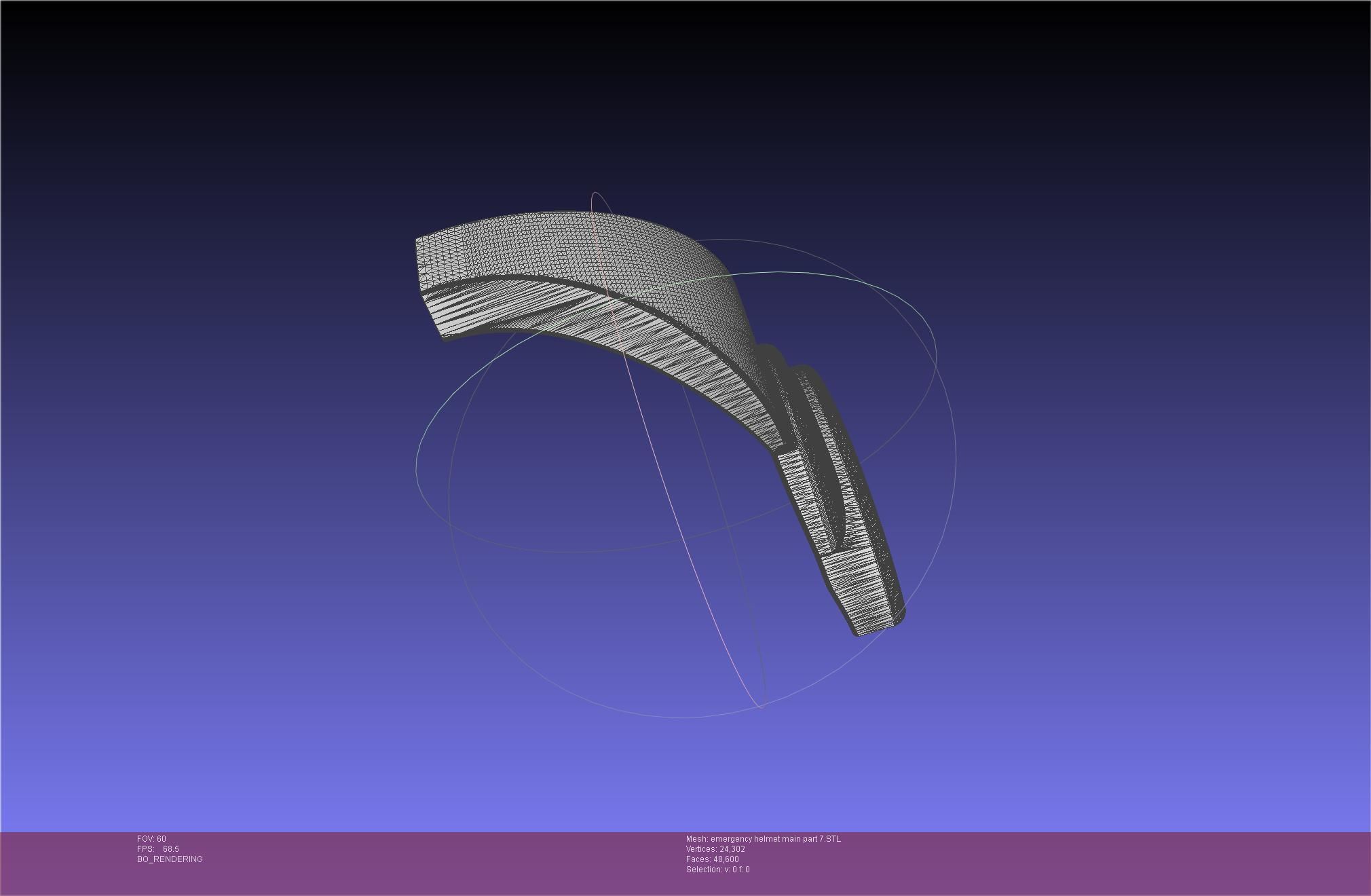 Alien Nostromo Emergency Helmet Printable Assembly 3D print model_88