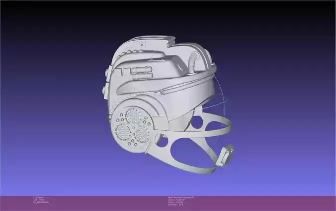 Alien Nostromo Emergency Helmet Printable Assembly 3D print model