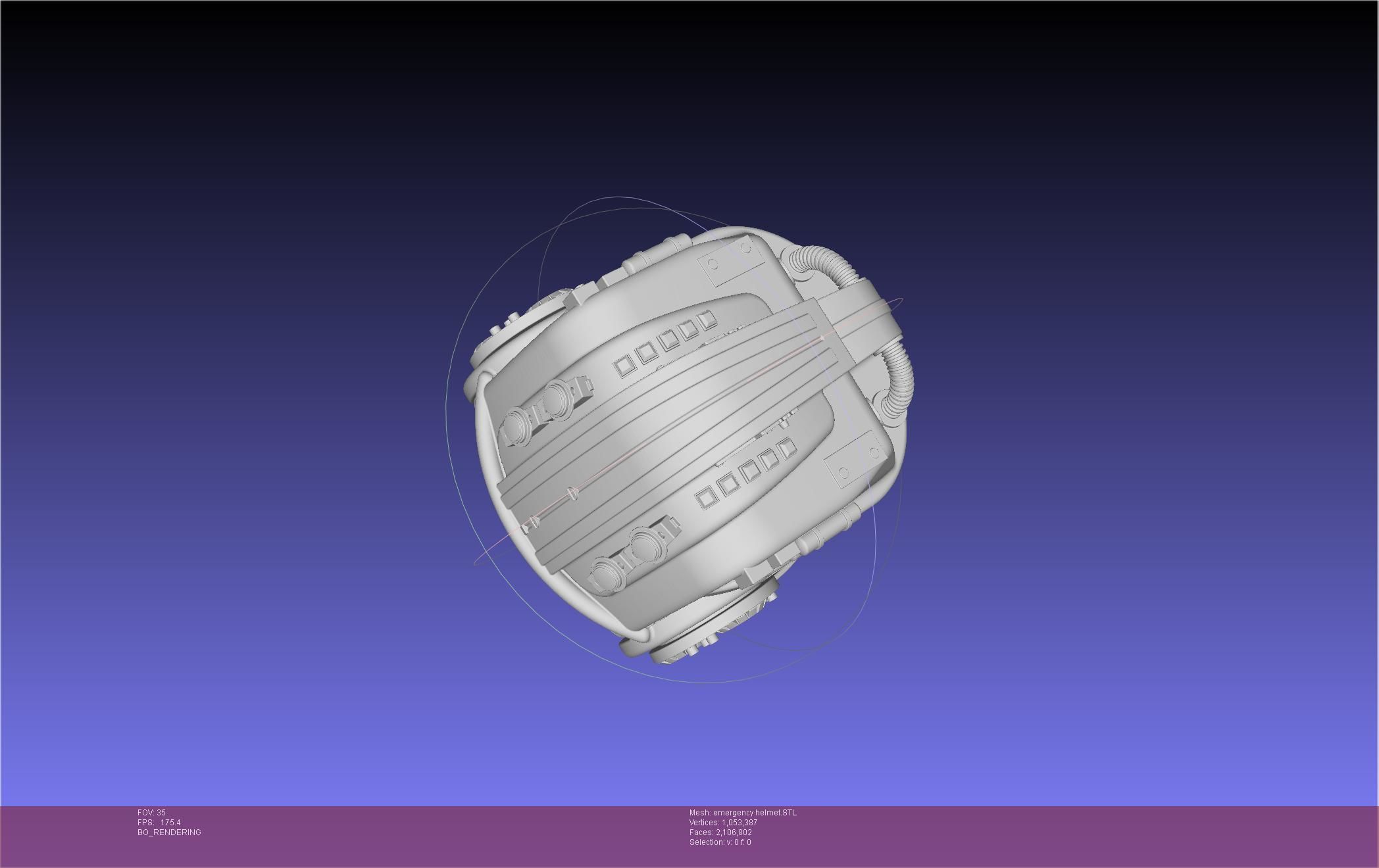 Alien Nostromo Emergency Helmet Printable Assembly 3D print model_14