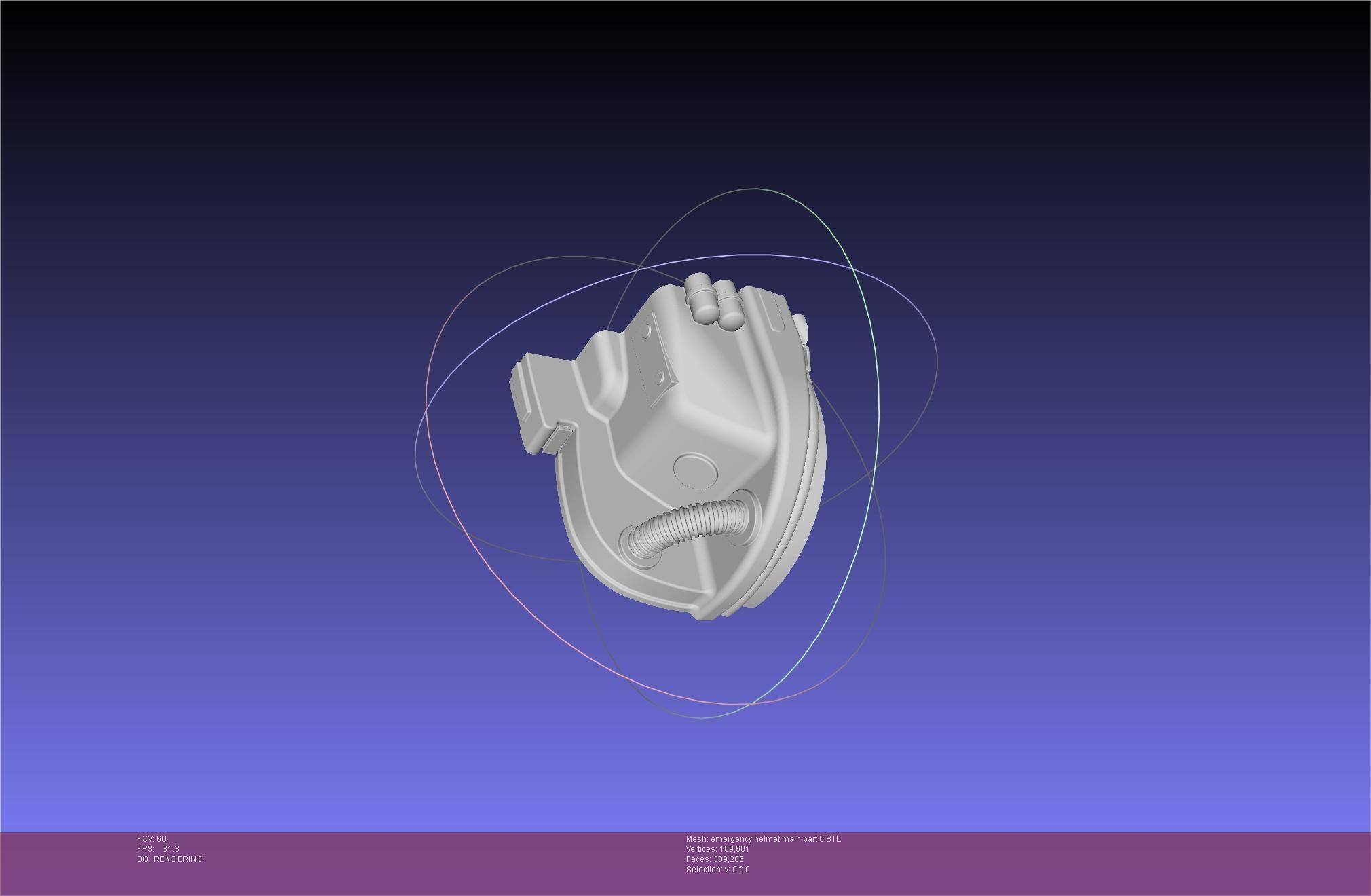 Alien Nostromo Emergency Helmet Printable Assembly 3D print model_92