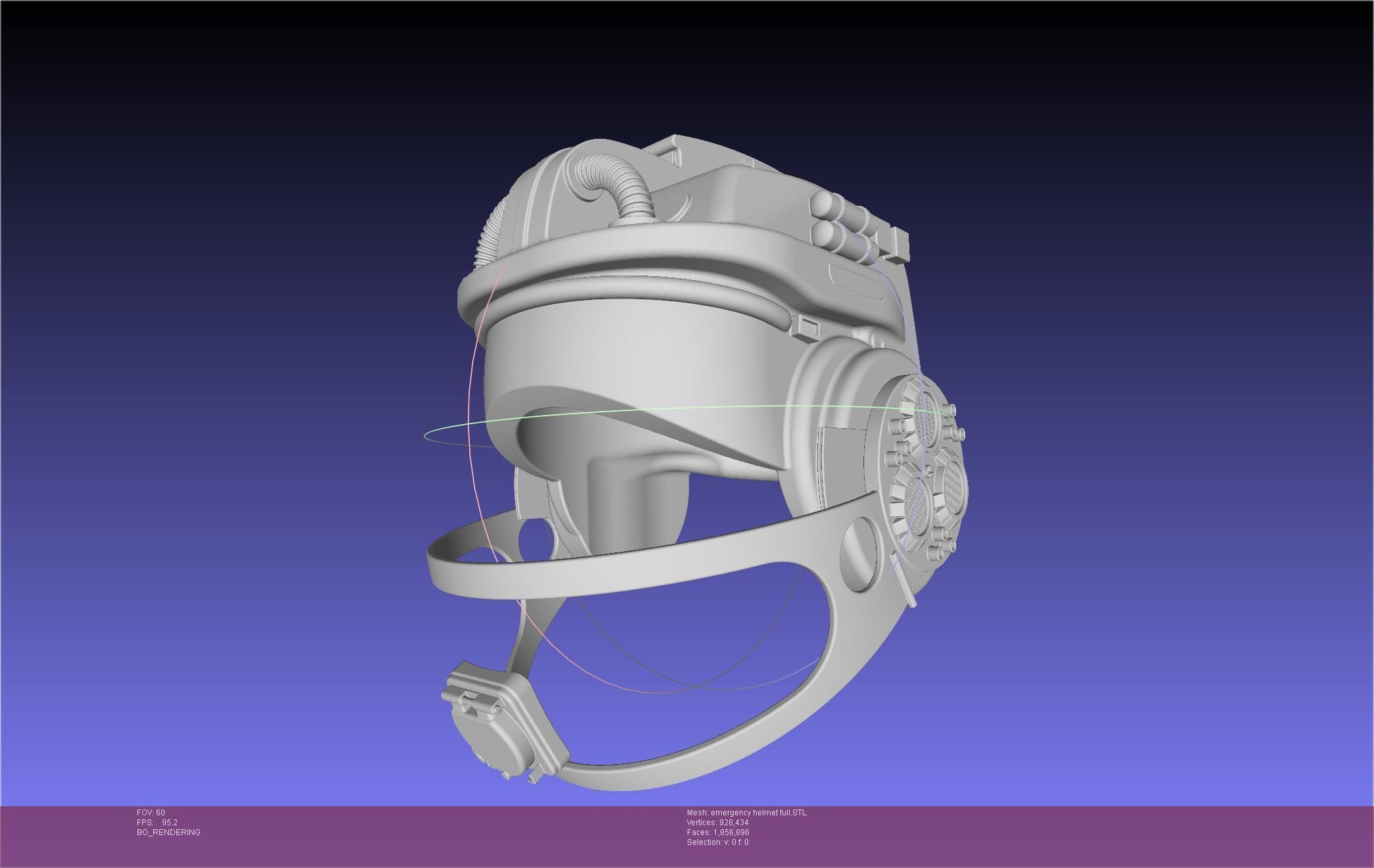 Alien Nostromo Emergency Helmet Printable Assembly 3D print model_139