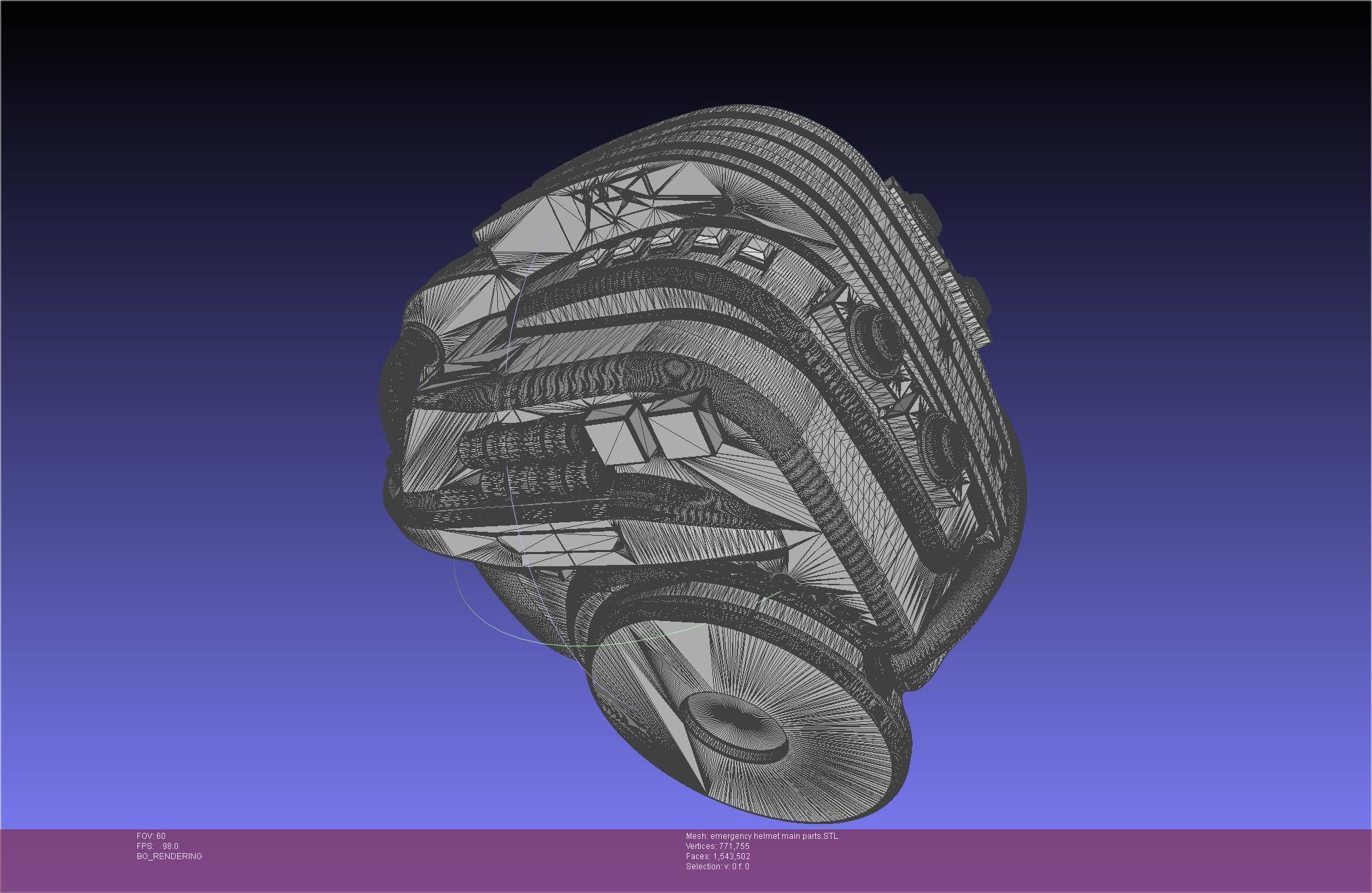 Alien Nostromo Emergency Helmet Printable Assembly 3D print model_82