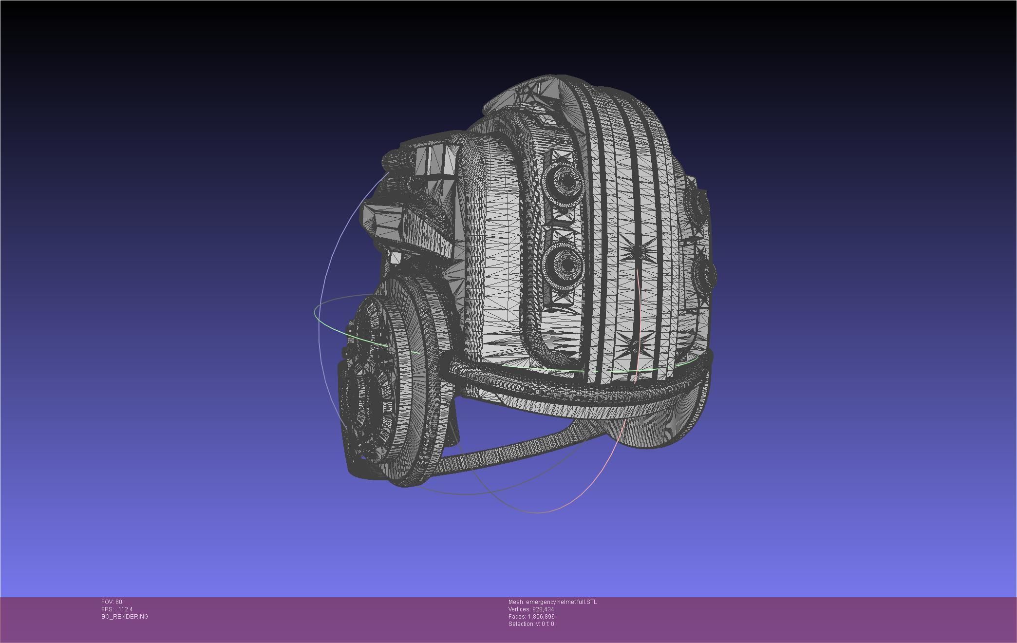 Alien Nostromo Emergency Helmet Printable Assembly 3D print model_136