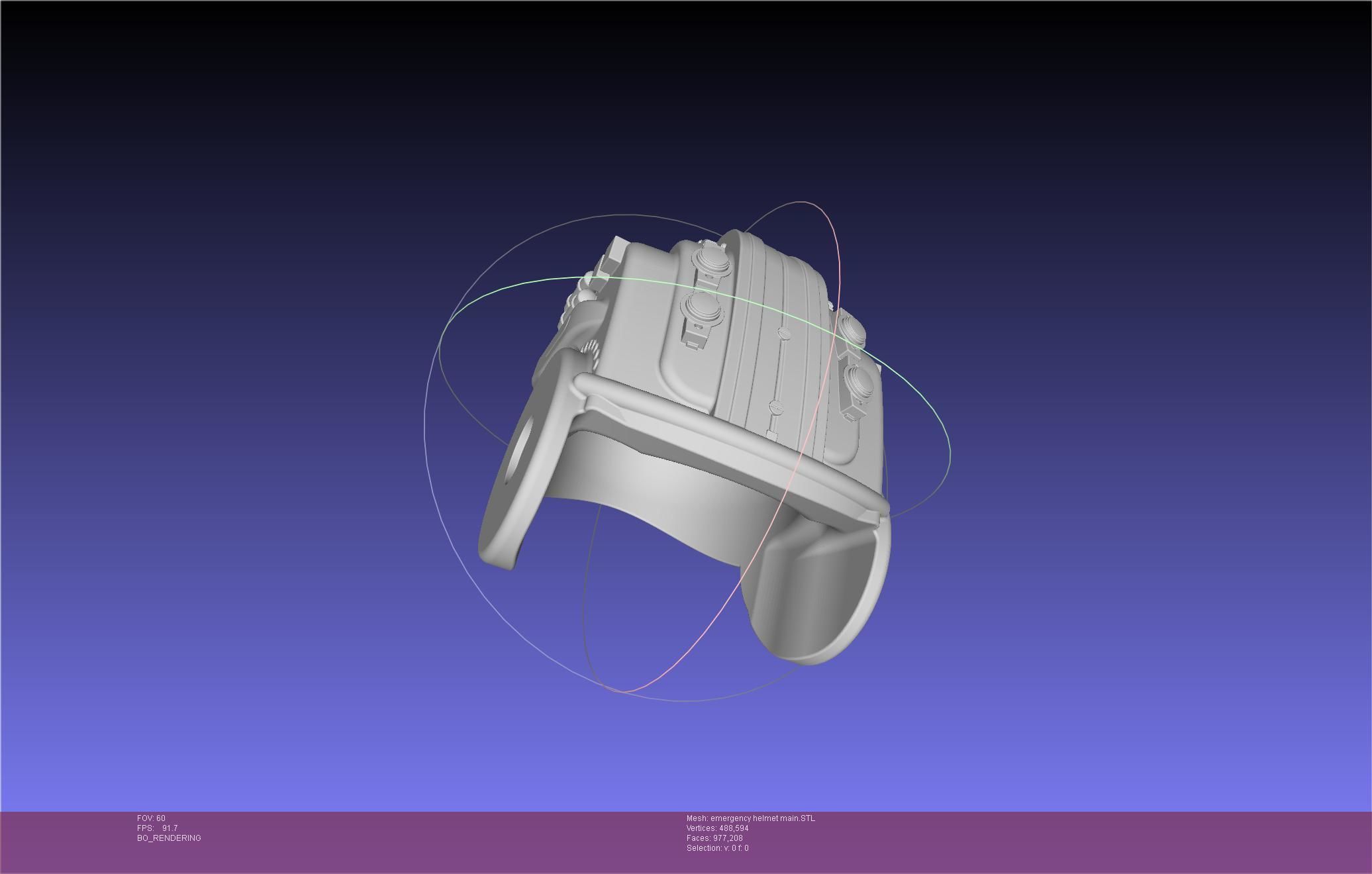 Alien Nostromo Emergency Helmet Printable Assembly 3D print model_70