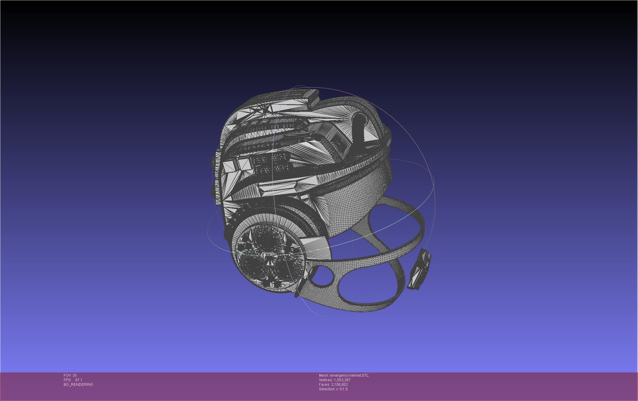 Alien Nostromo Emergency Helmet Printable Assembly 3D print model_31