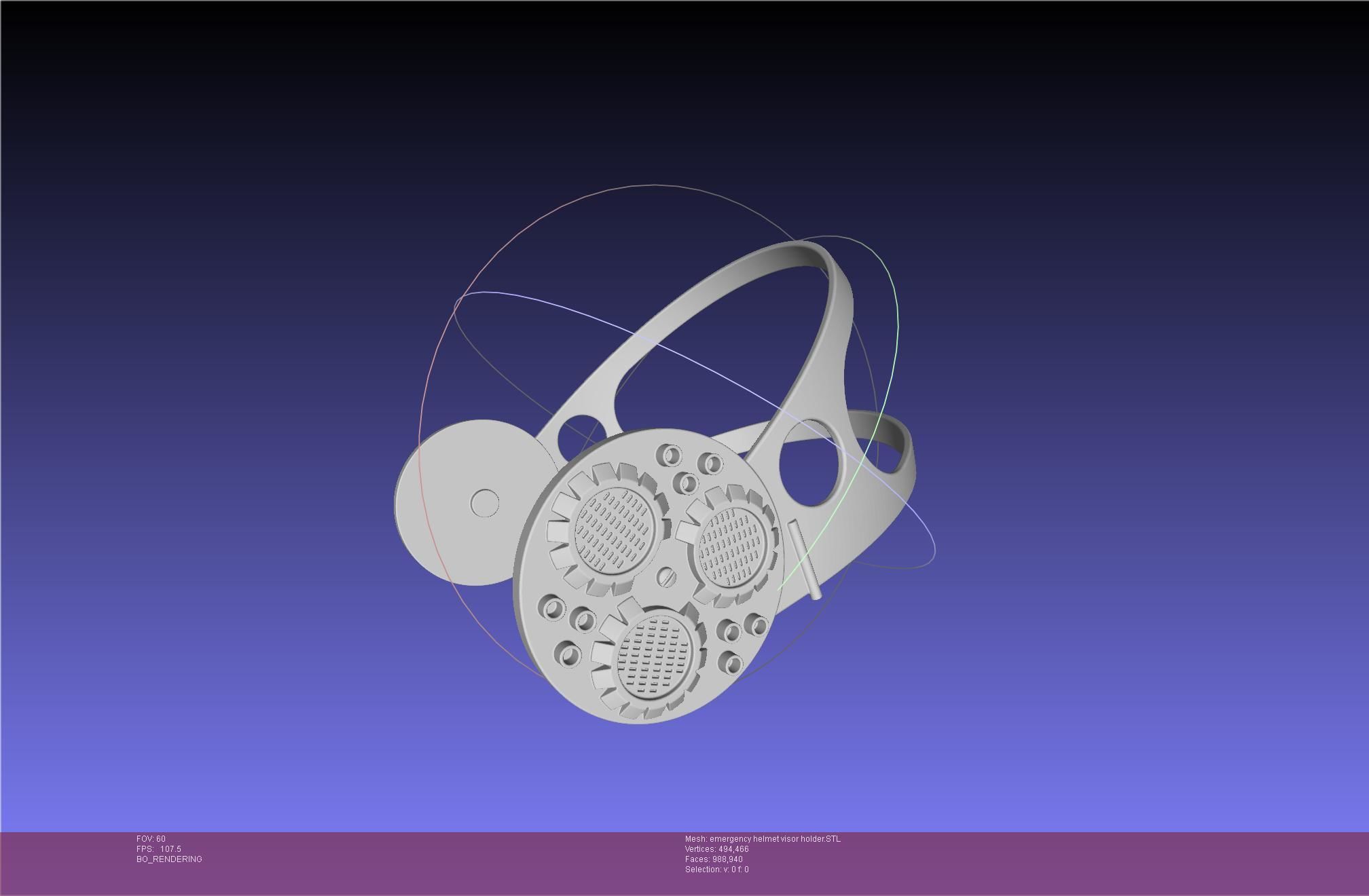 Alien Nostromo Emergency Helmet Printable Assembly 3D print model_46