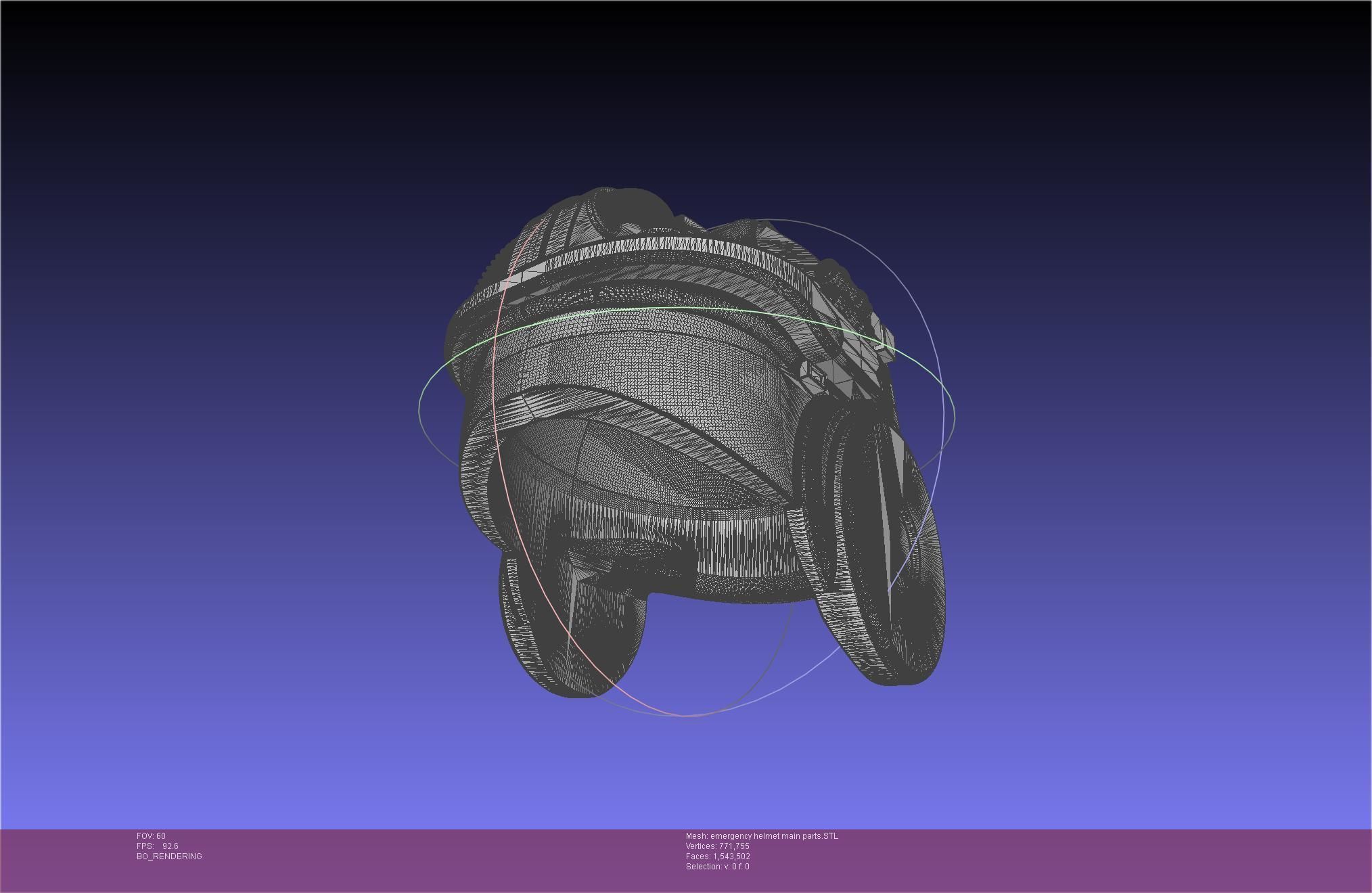 Alien Nostromo Emergency Helmet Printable Assembly 3D print model_80