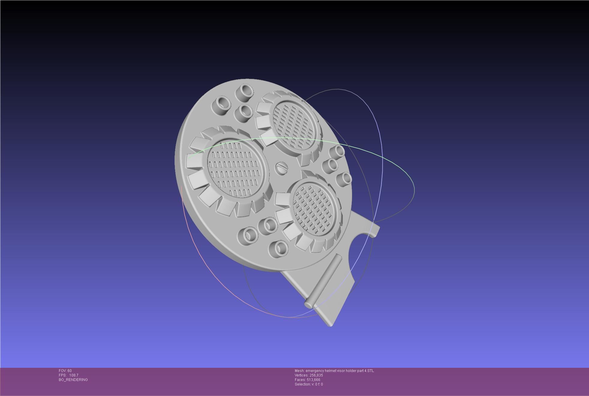 Alien Nostromo Emergency Helmet Printable Assembly 3D print model_53