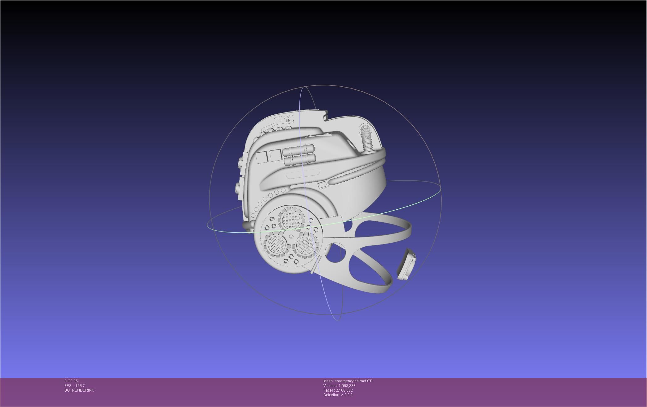 Alien Nostromo Emergency Helmet Printable Assembly 3D print model_3