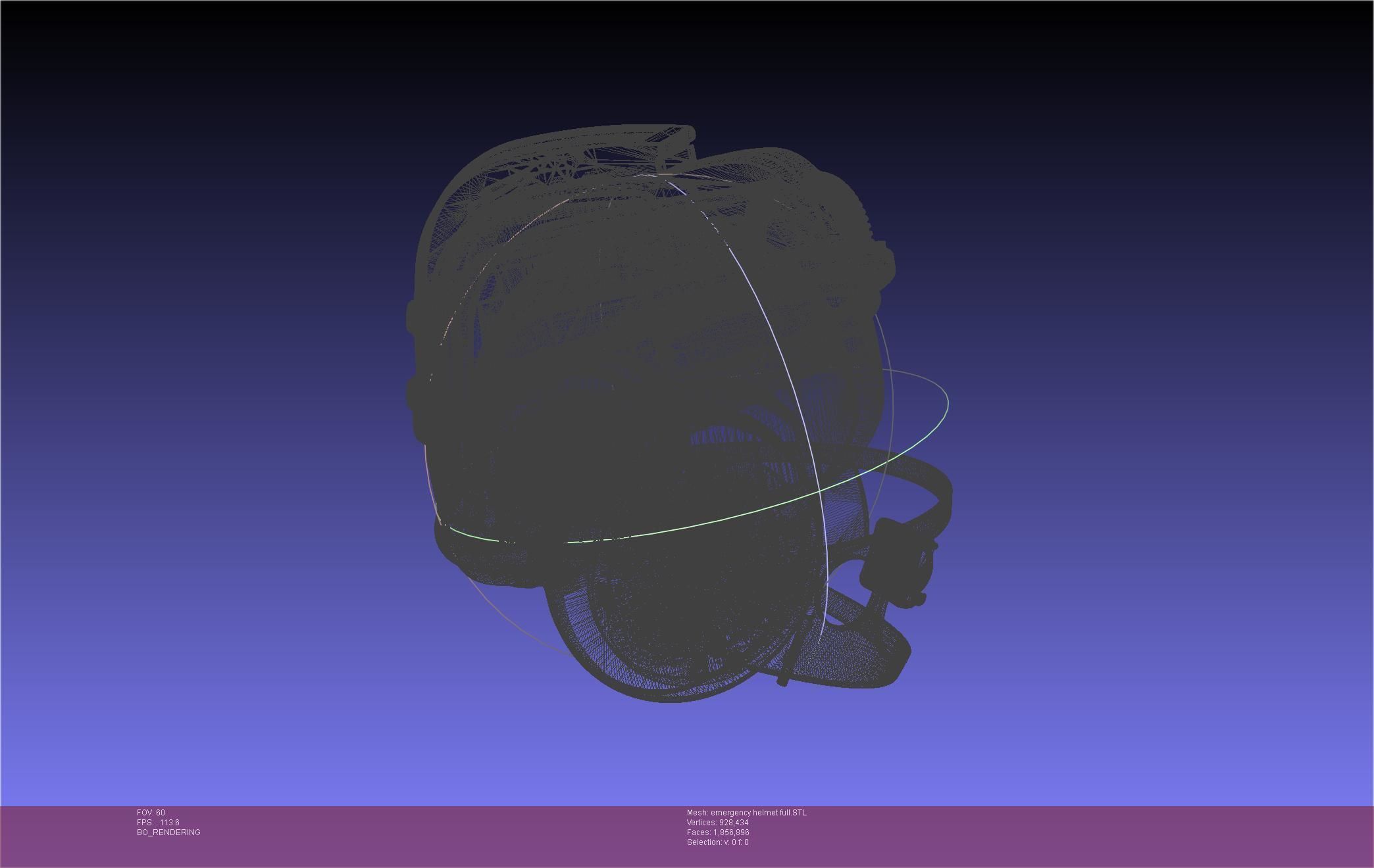 Alien Nostromo Emergency Helmet Printable Assembly 3D print model_131