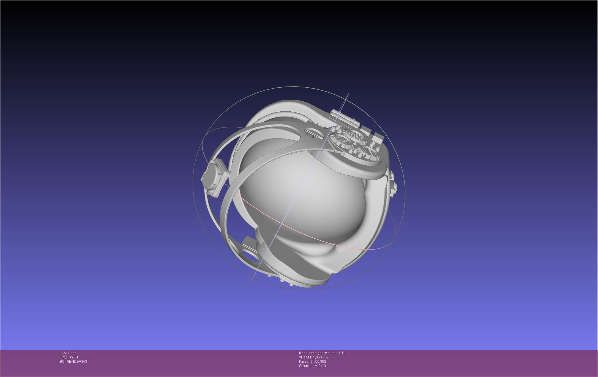 Alien Nostromo Emergency Helmet Printable Assembly 3D print model_27