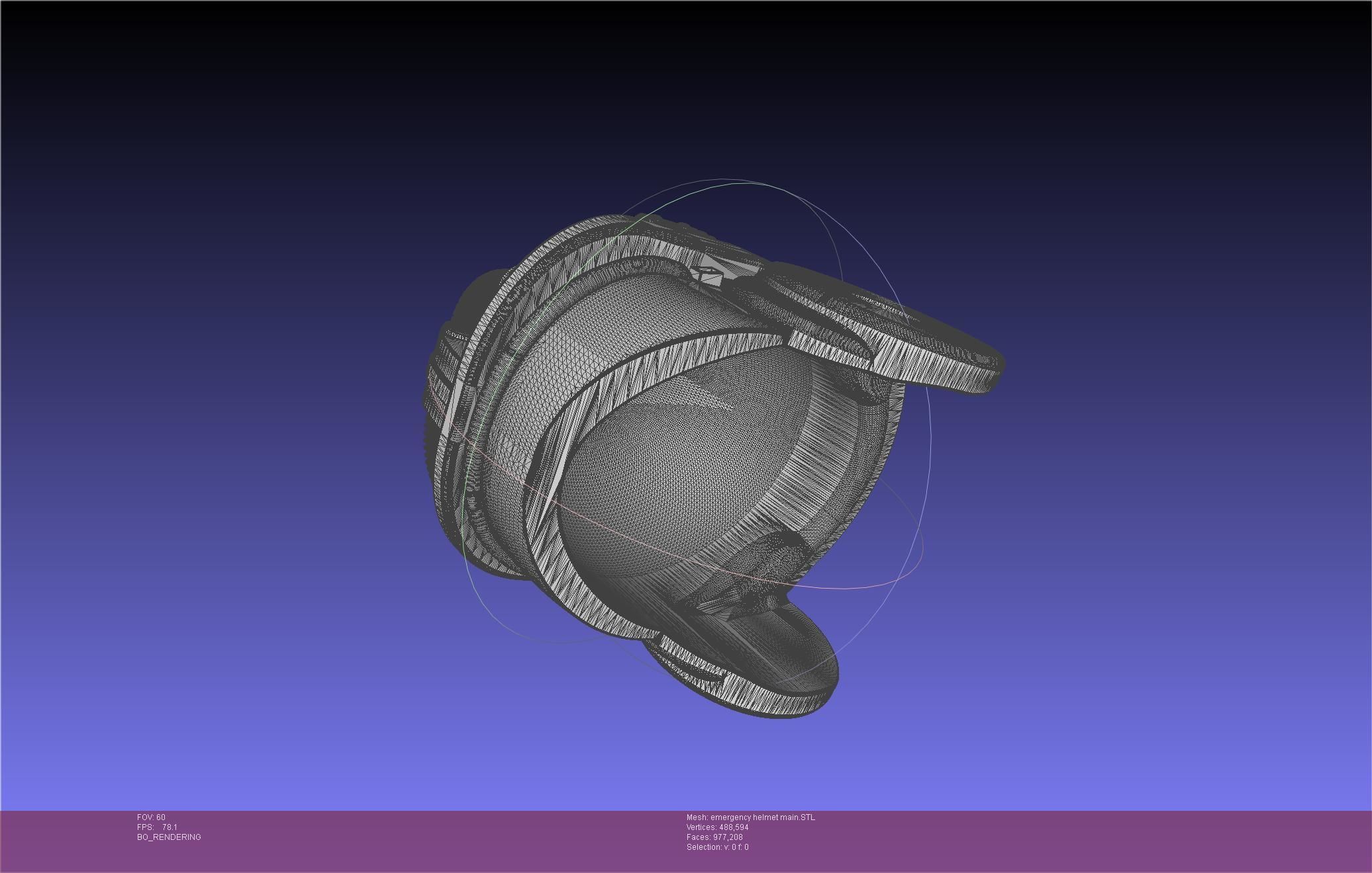 Alien Nostromo Emergency Helmet Printable Assembly 3D print model_76