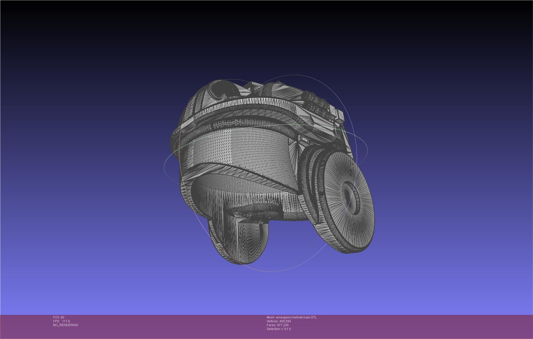 Alien Nostromo Emergency Helmet Printable Assembly 3D print model_73