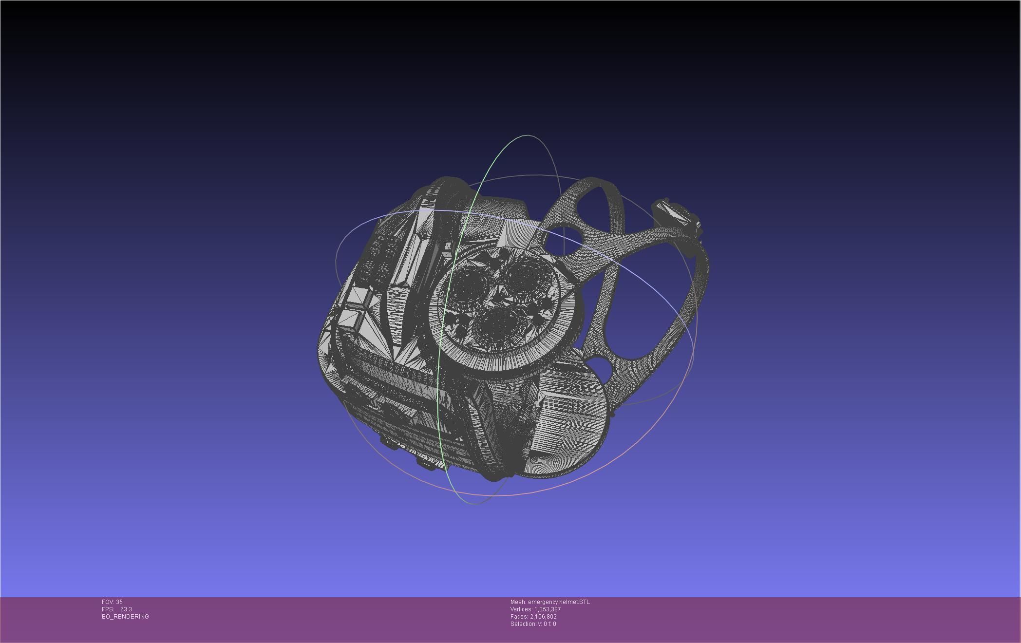 Alien Nostromo Emergency Helmet Printable Assembly 3D print model_22