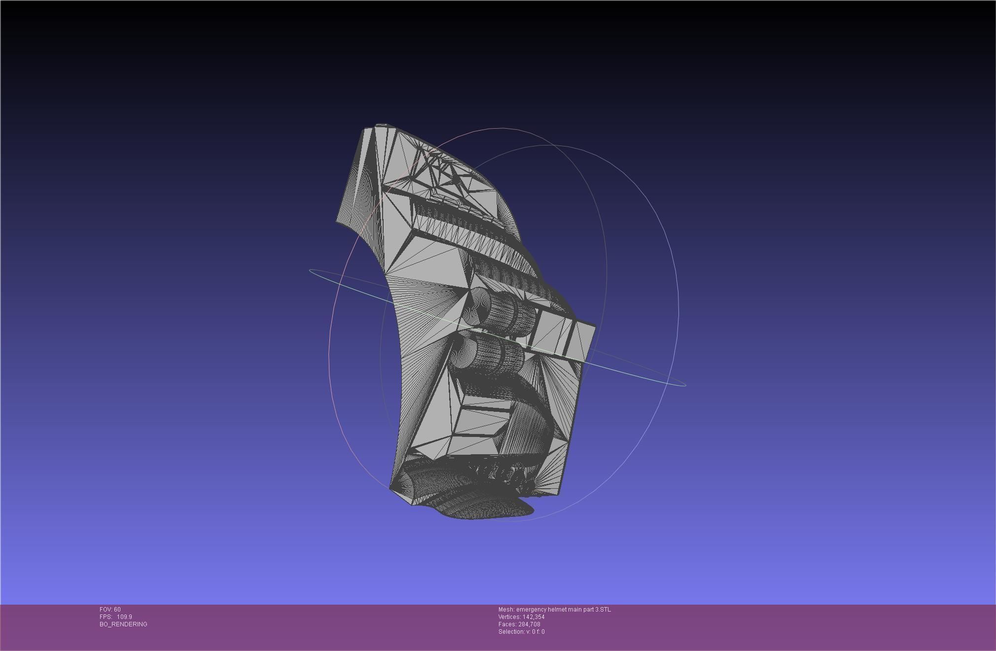 Alien Nostromo Emergency Helmet Printable Assembly 3D print model_107