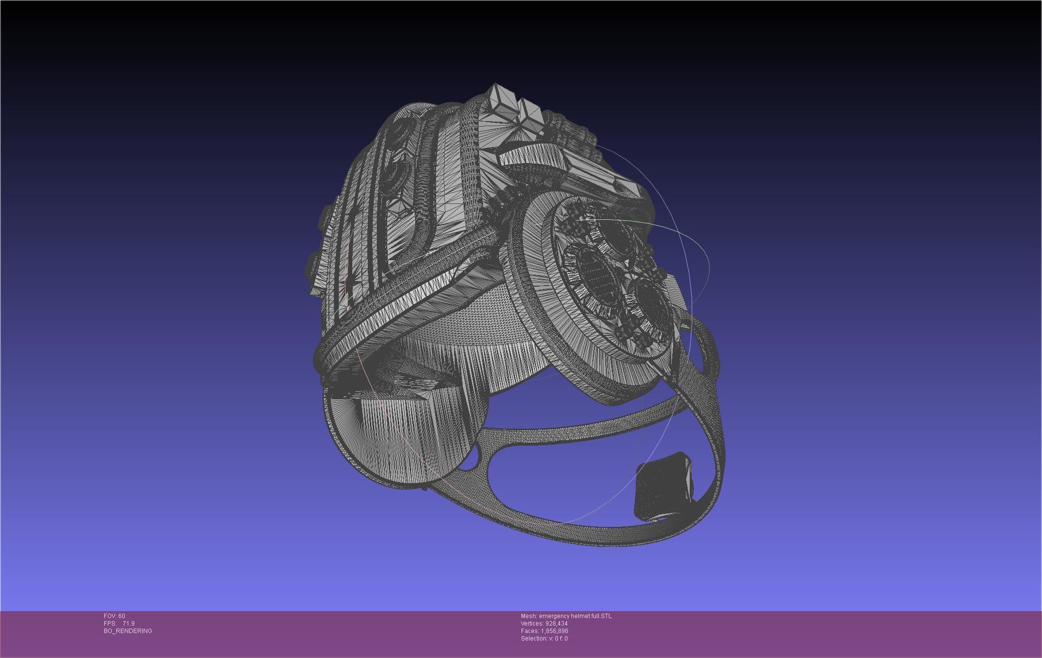 Alien Nostromo Emergency Helmet Printable Assembly 3D print model_130