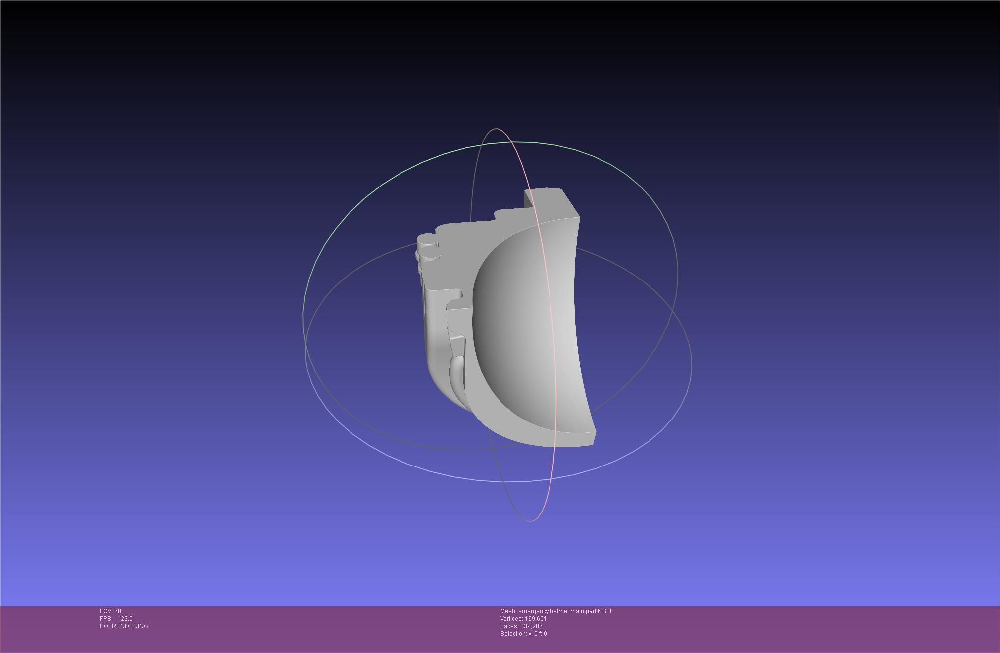 Alien Nostromo Emergency Helmet Printable Assembly 3D print model_91