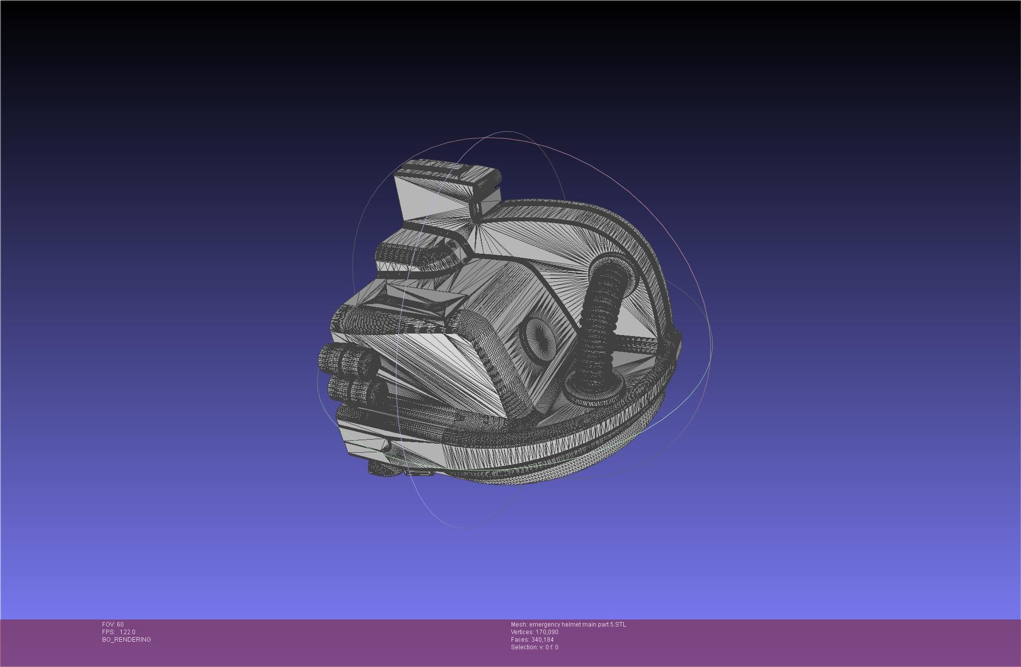 Alien Nostromo Emergency Helmet Printable Assembly 3D print model_97