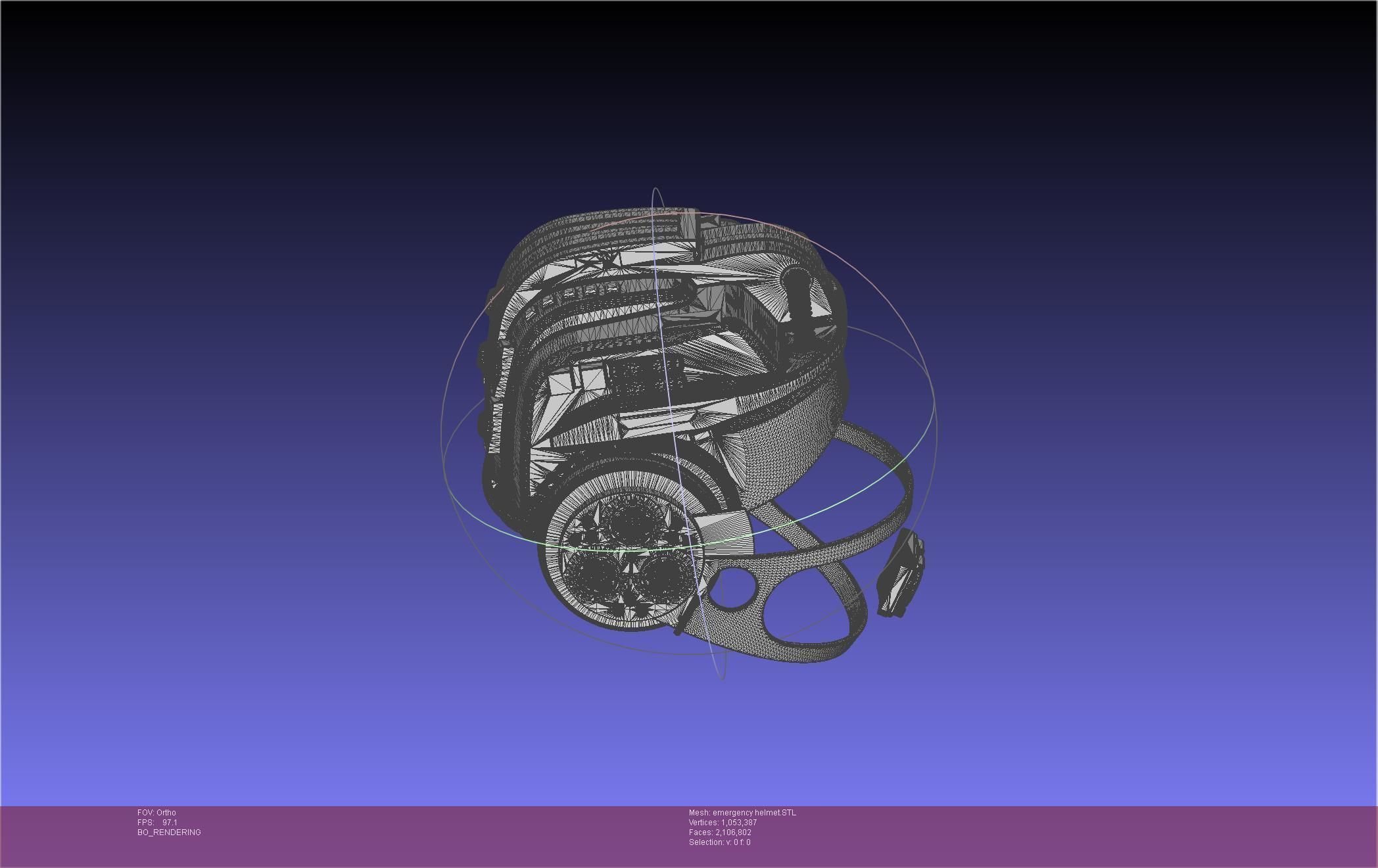 Alien Nostromo Emergency Helmet Printable Assembly 3D print model_29