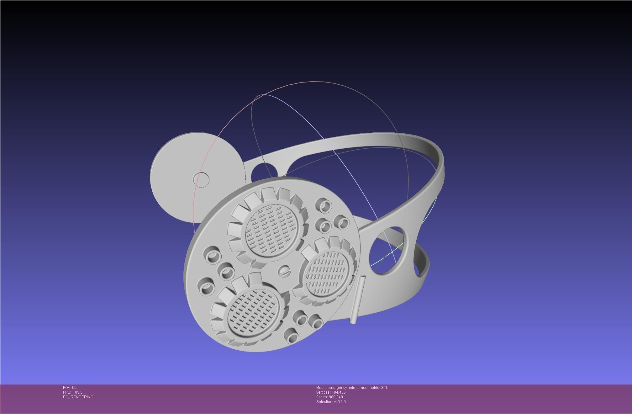 Alien Nostromo Emergency Helmet Printable Assembly 3D print model_50
