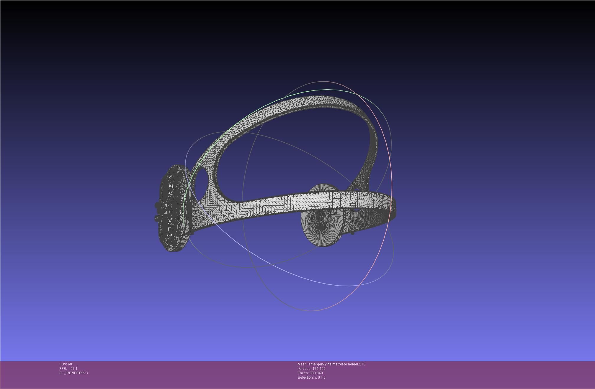 Alien Nostromo Emergency Helmet Printable Assembly 3D print model_48